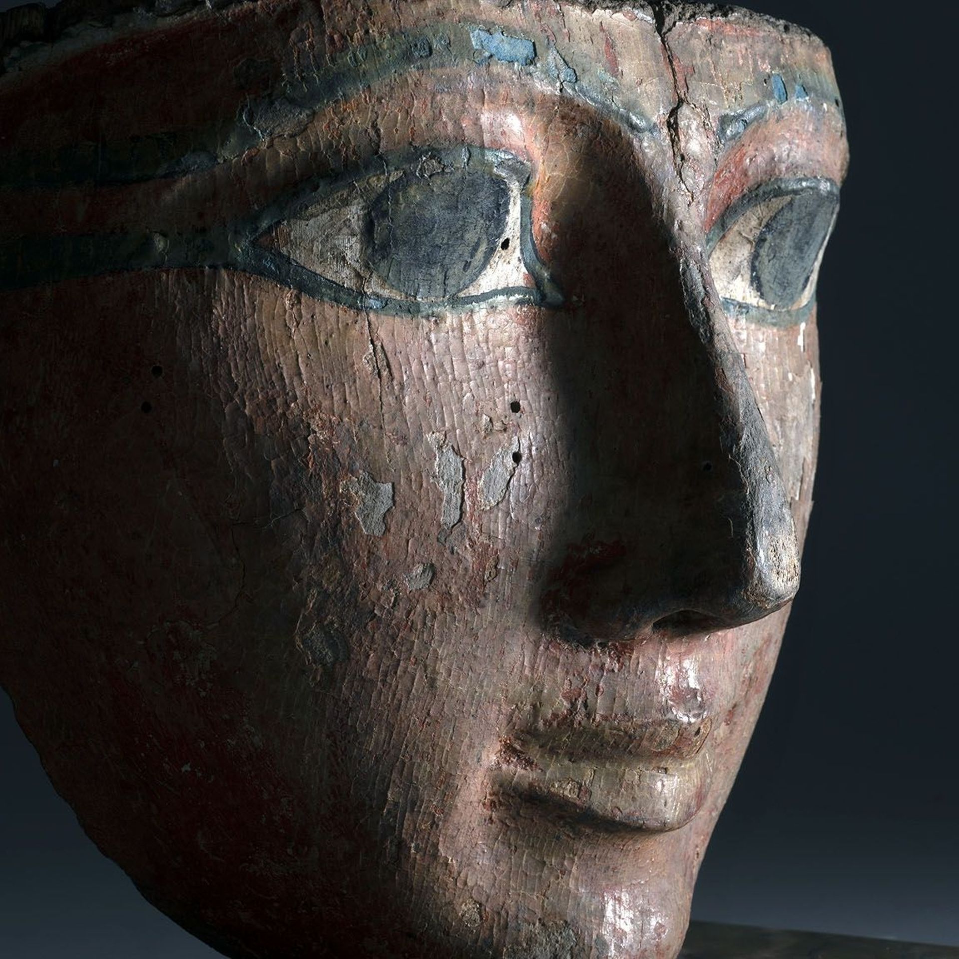 Fragment de cercueil - 
Égypte, Nouvel Empire - 
Bois
