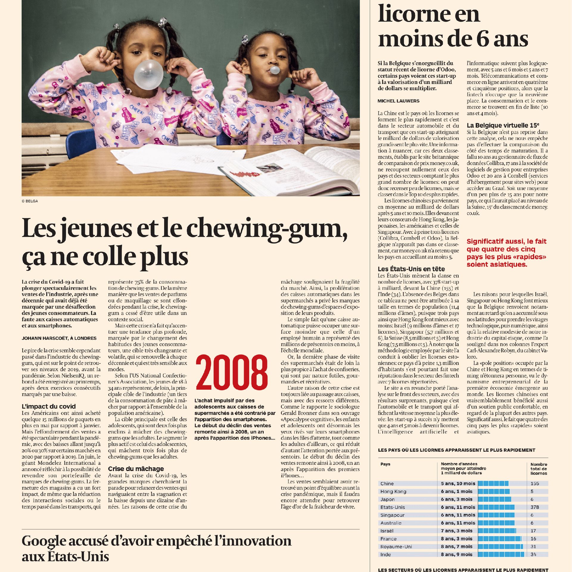 Les Français de moins en moins adeptes du chewing-gum – L'Express