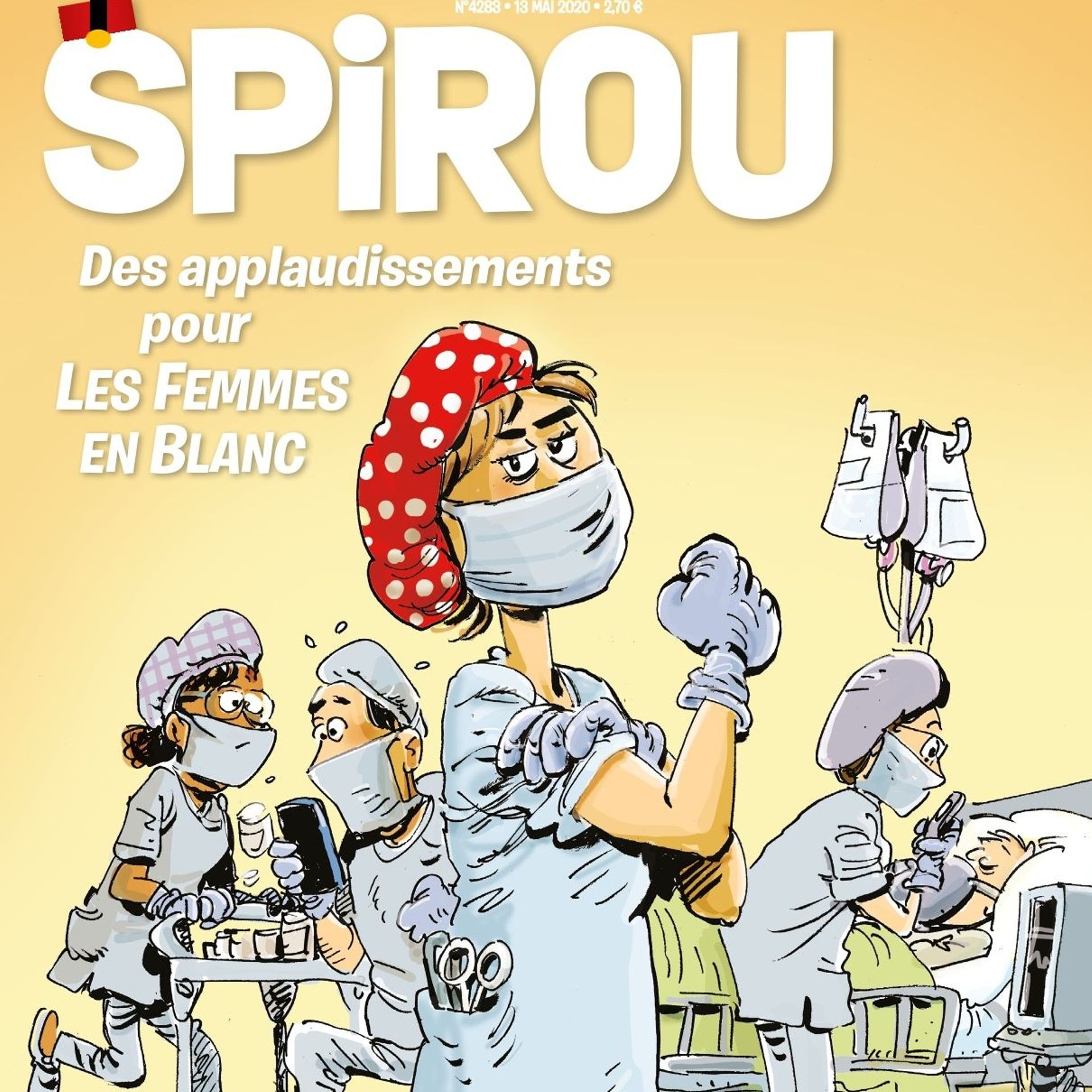 Spirou rend hommage au personnel soignant - RTBF Actus