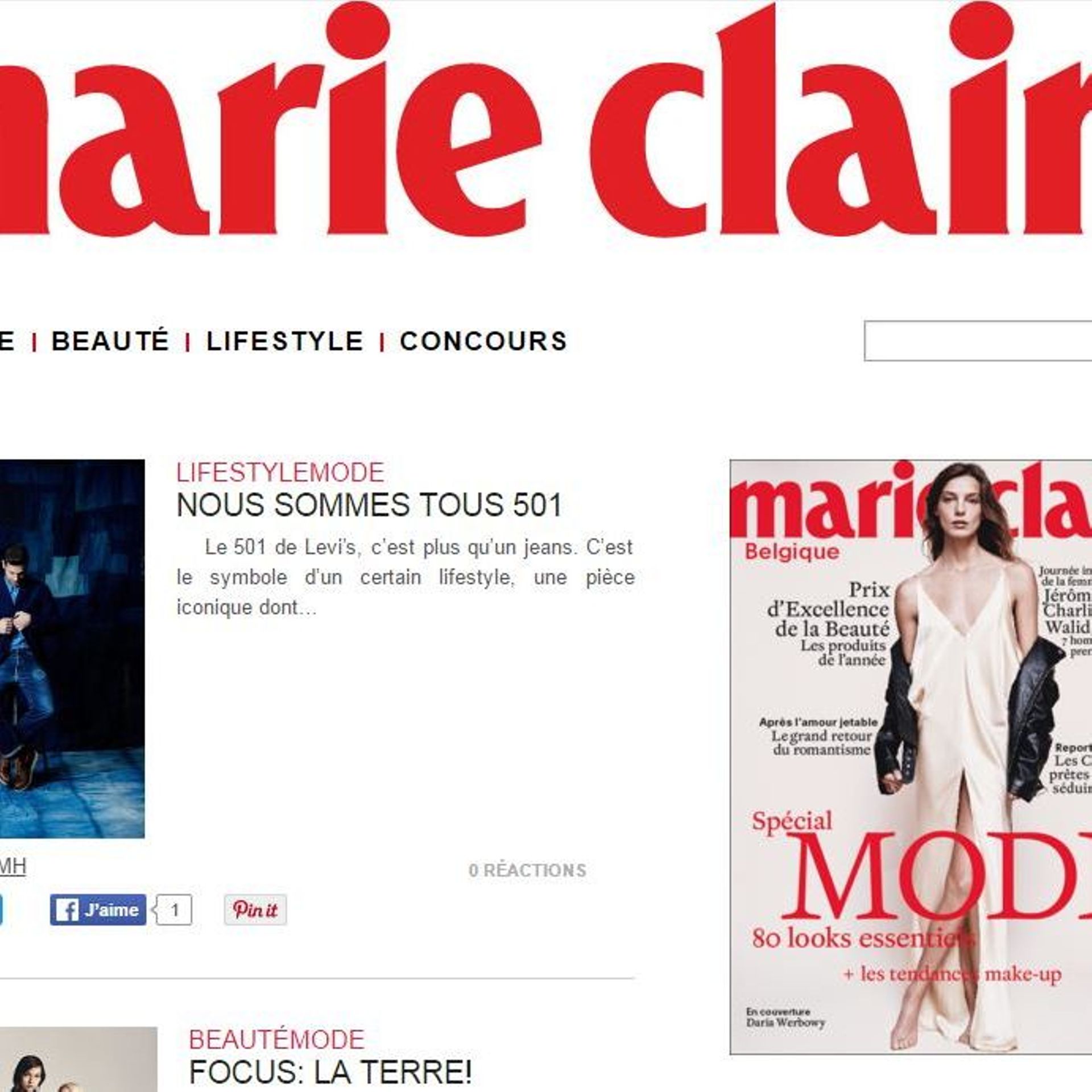La version belge de Marie Claire cédée à Edition Ventures 