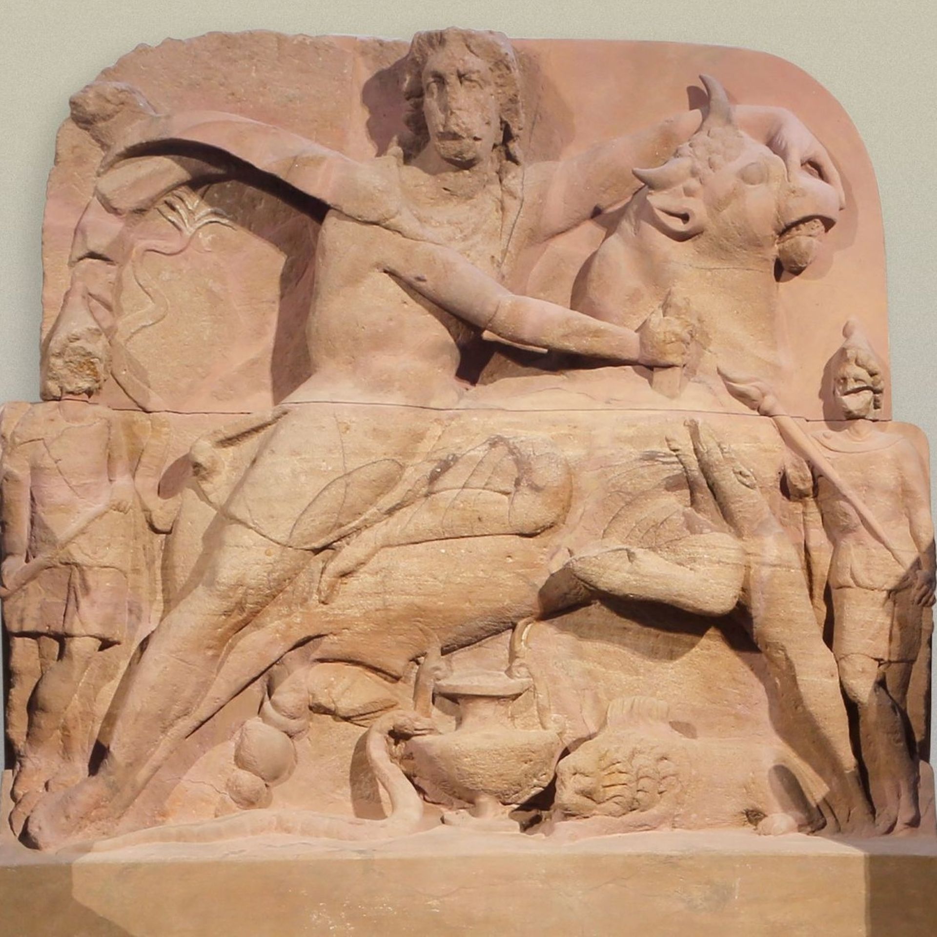 Mithra saignant le taureau