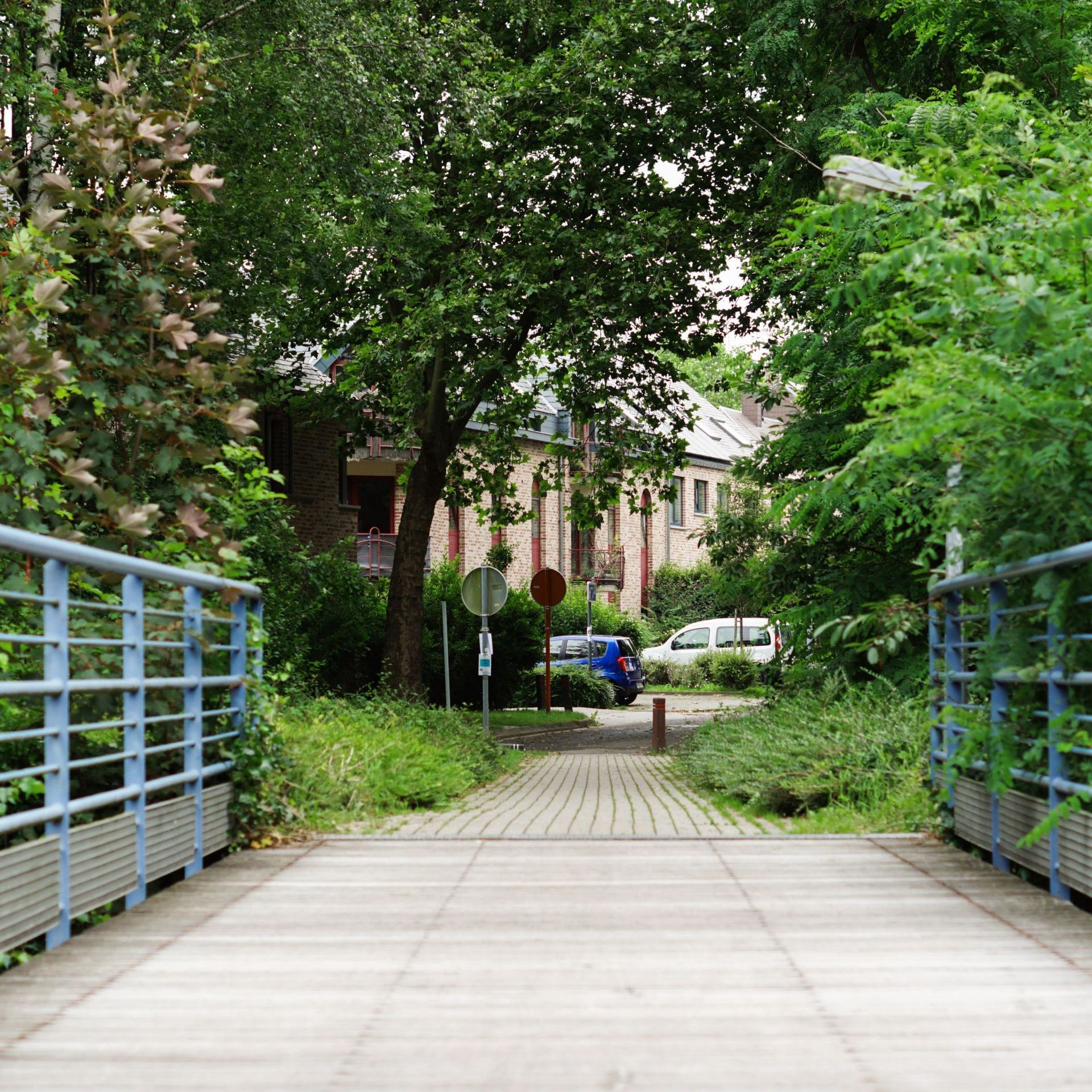 Passerelle – direction Lauzelle