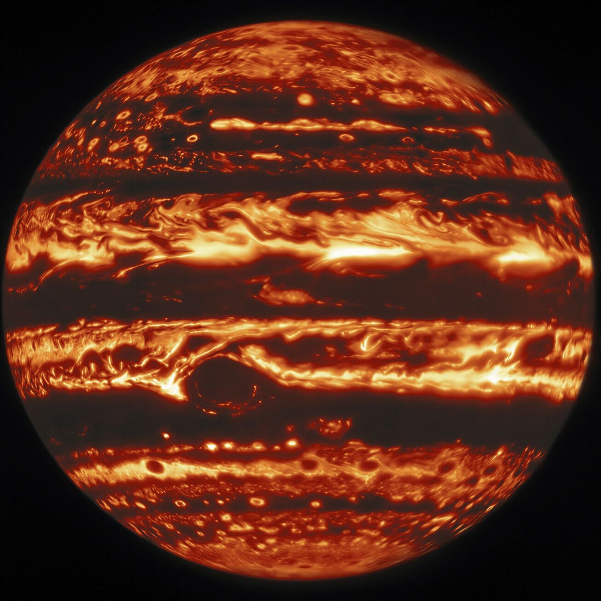 Image infrarouge de Jupiter