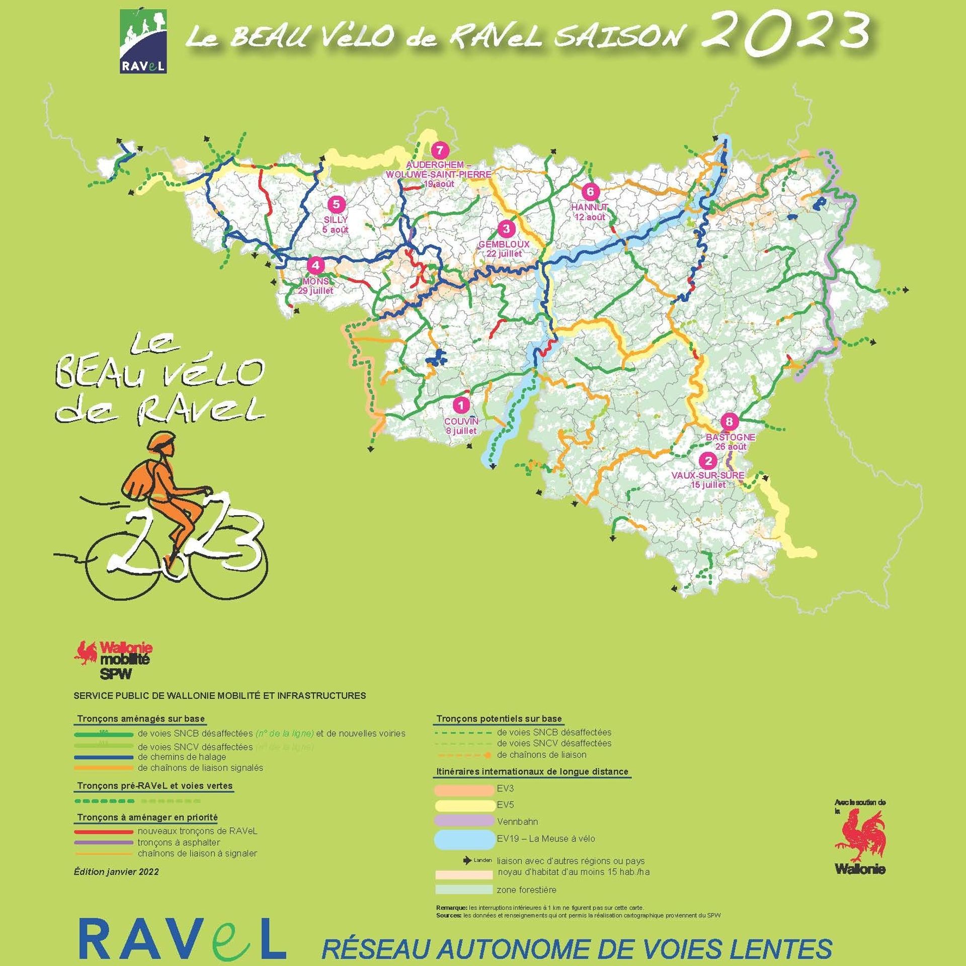 Découvrez la première étape du Beau Vélo de RAVeL en 2023 