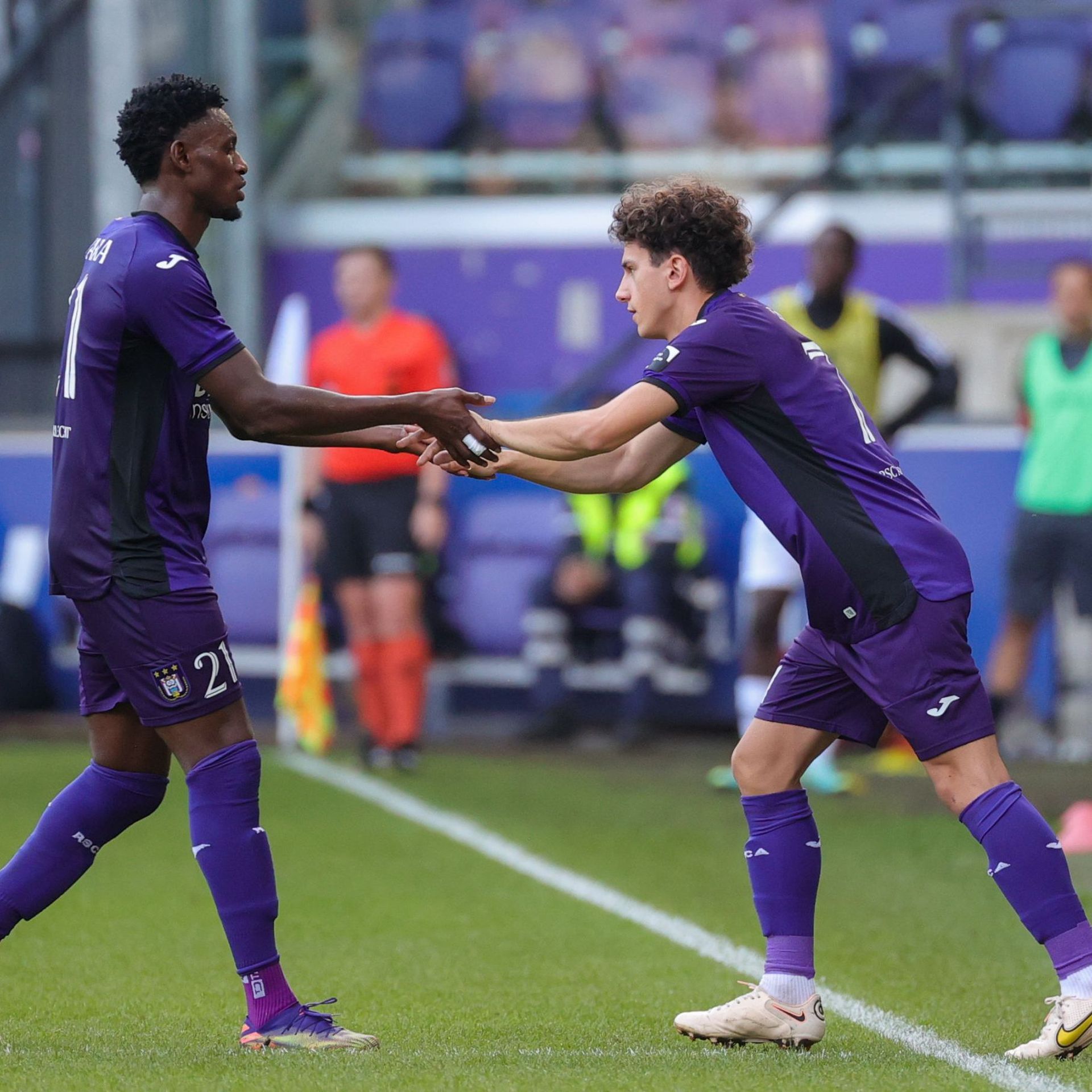 RSCA Futures Theo Leoni pictured during a soccer match between RSC  Anderlecht Futures and KMSK Deinz