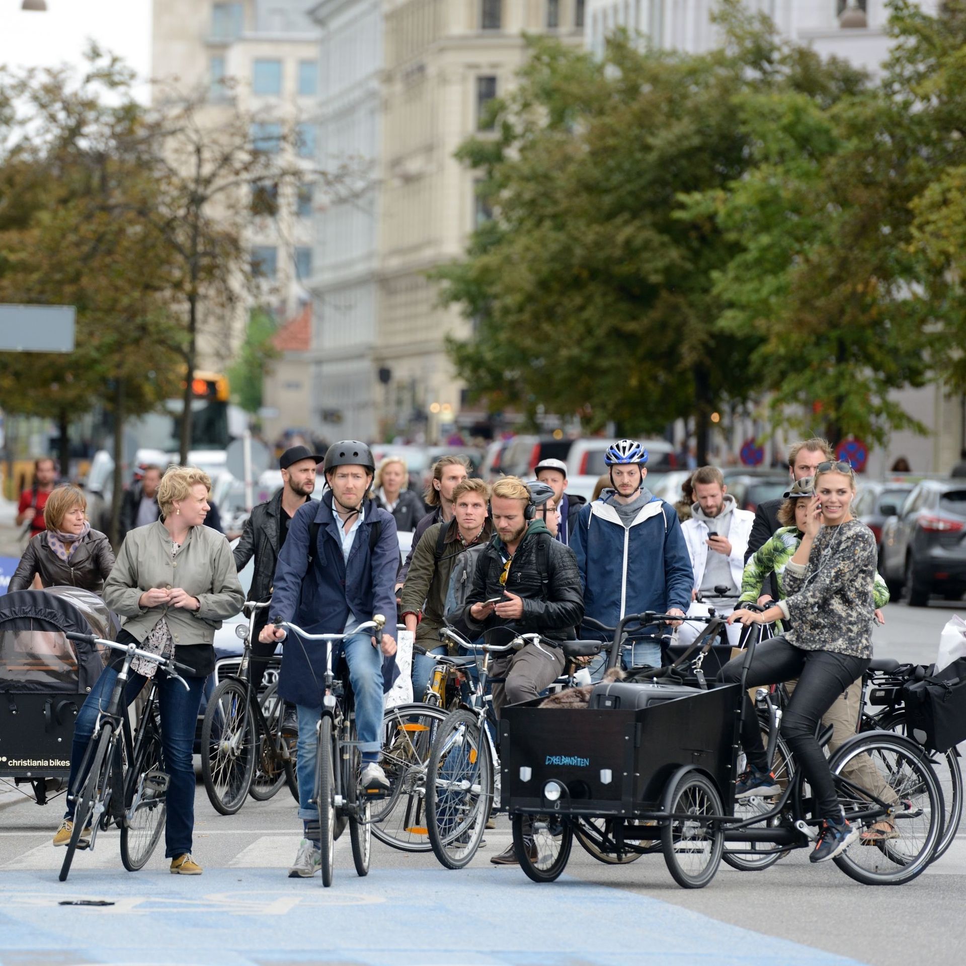 Circulation compacte de vélo à Copenhague