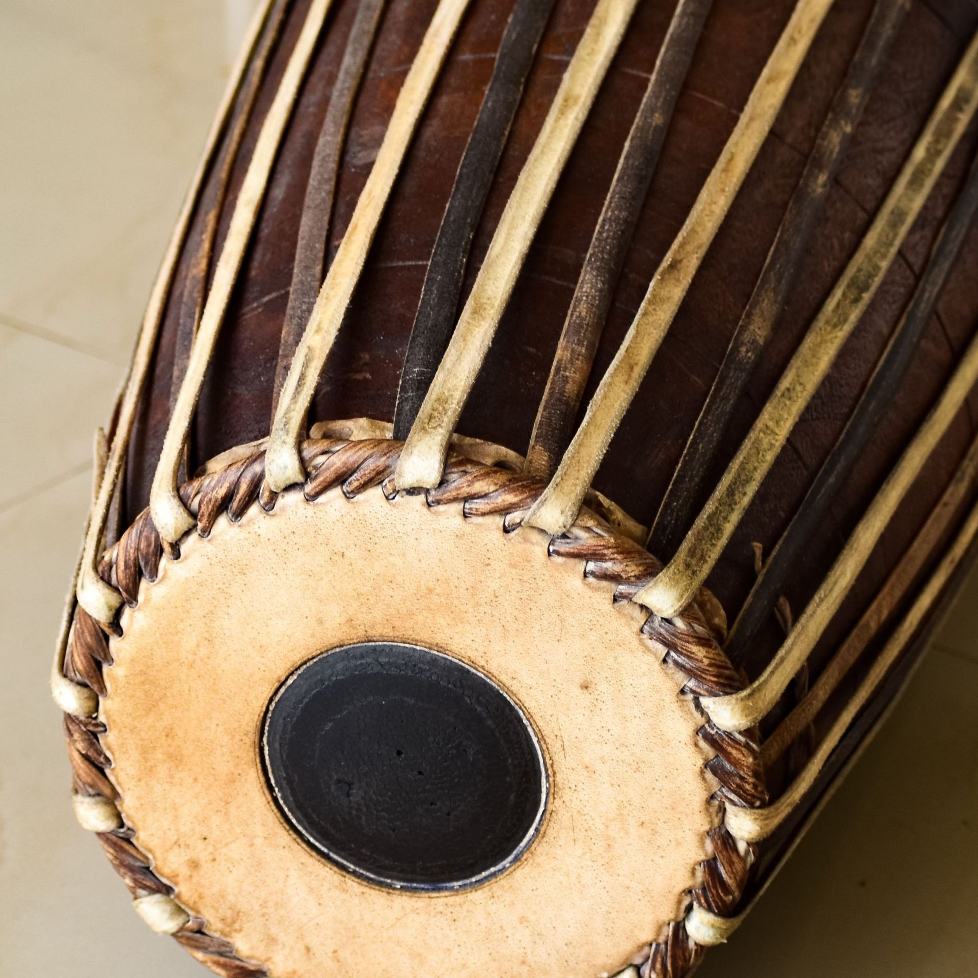 Icône De Tambourin Instrument De Musique à Percussion Folklorique