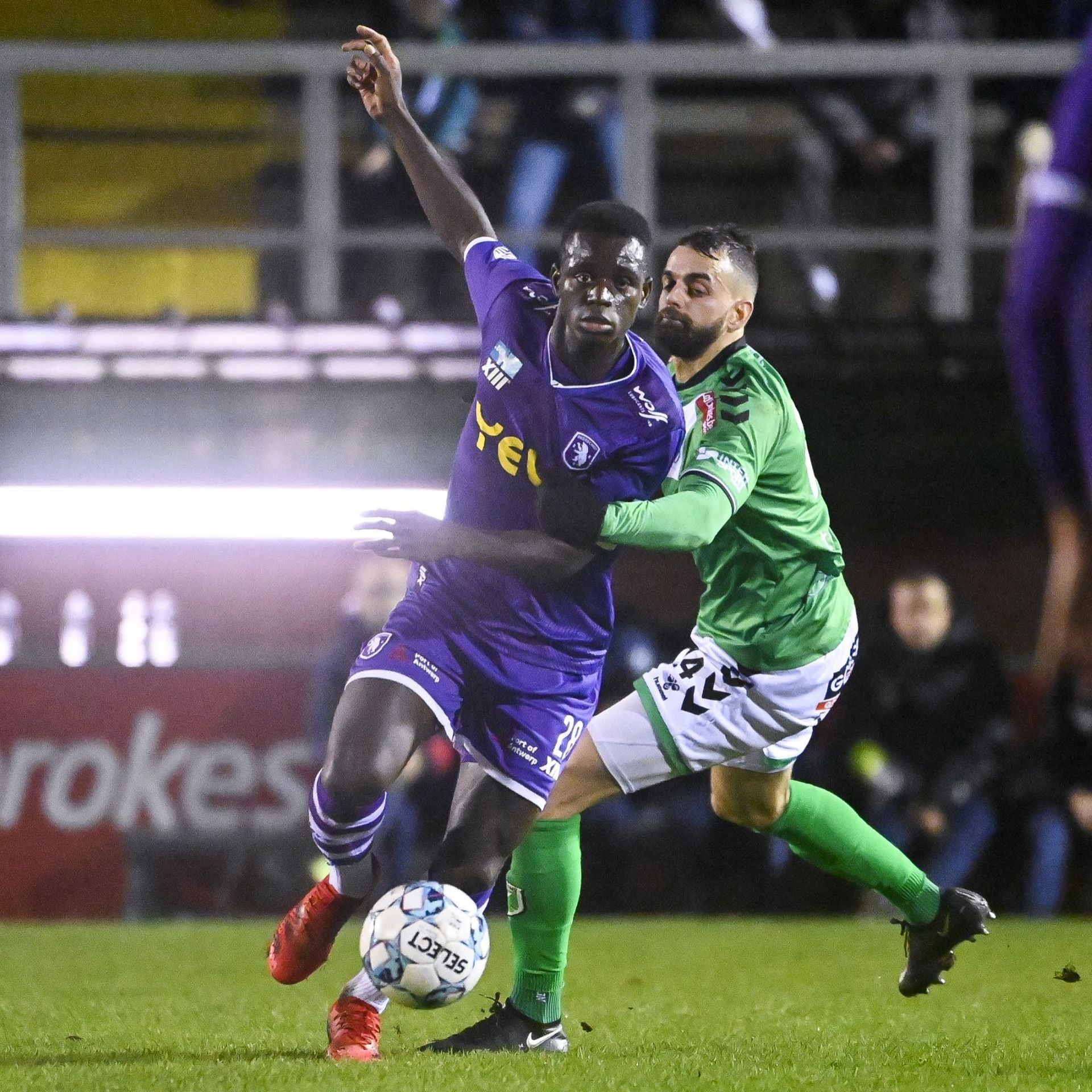 Pendant quelques instants, le Beerschot a joué à 12 contre 11.