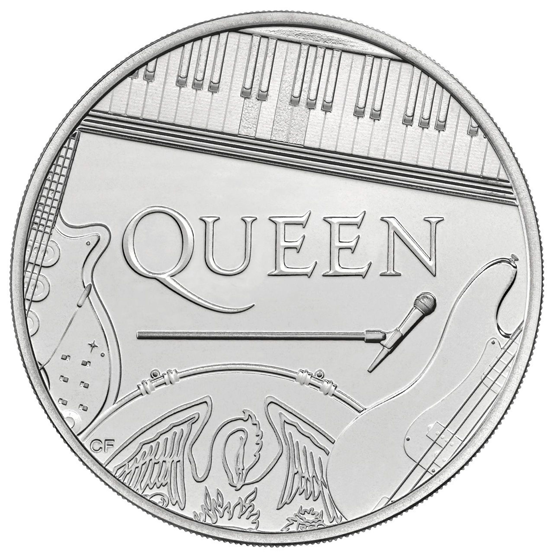 Des pièces de monnaie Queen