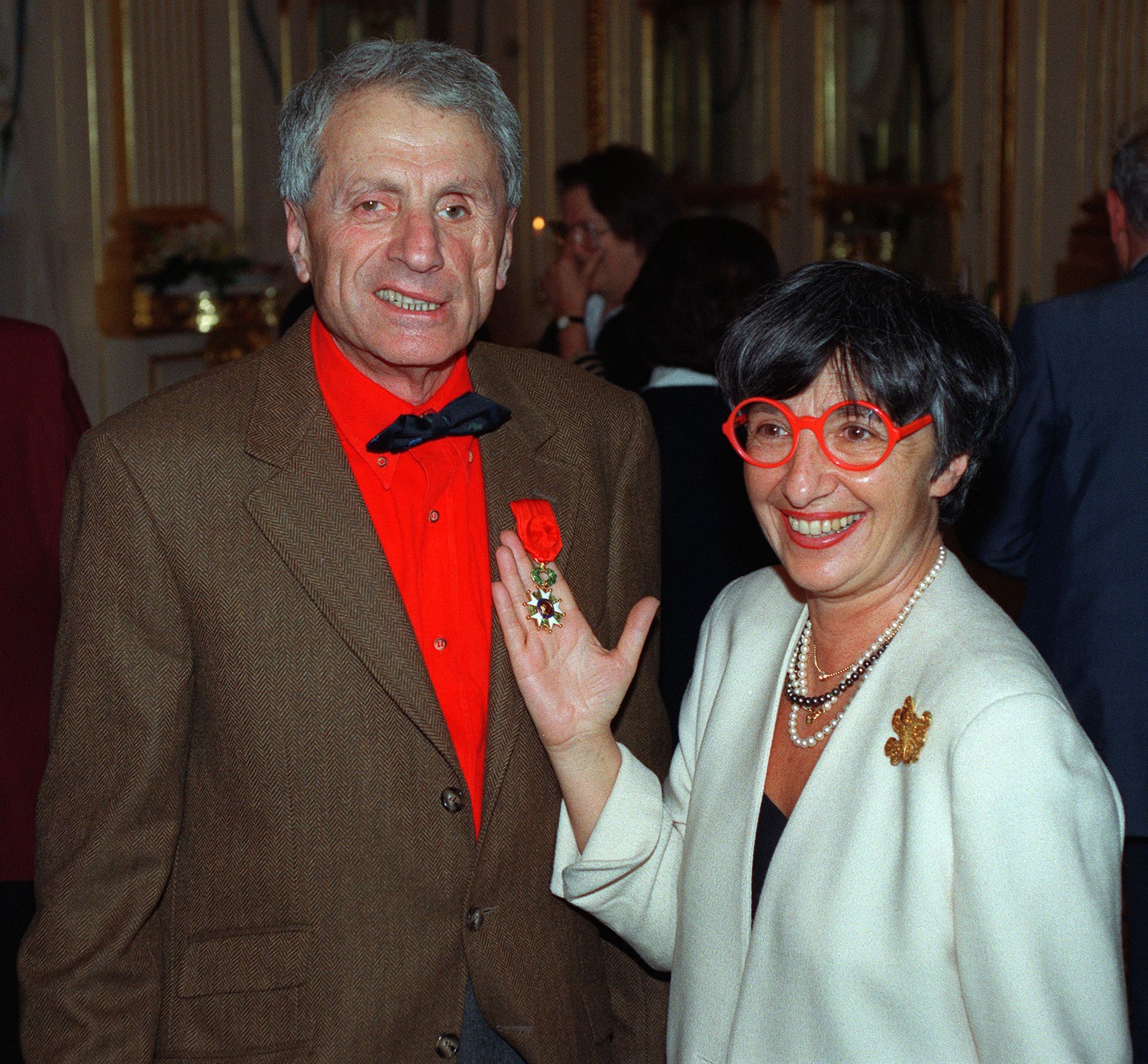Iannis et Françoise Xenakis en 1991, à Paris.
