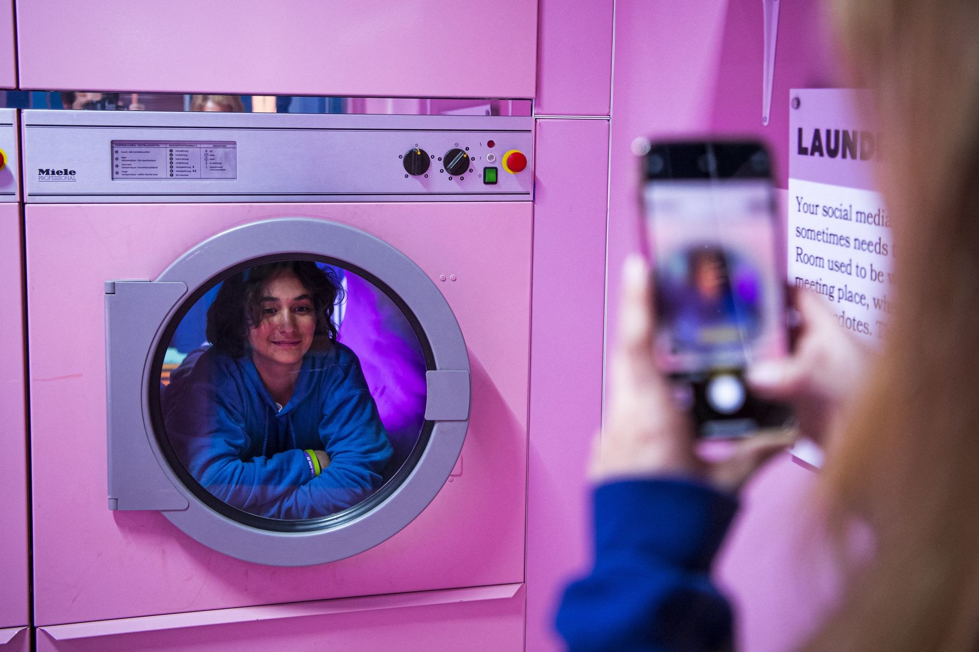 Un selfie dans une machine à laver ?