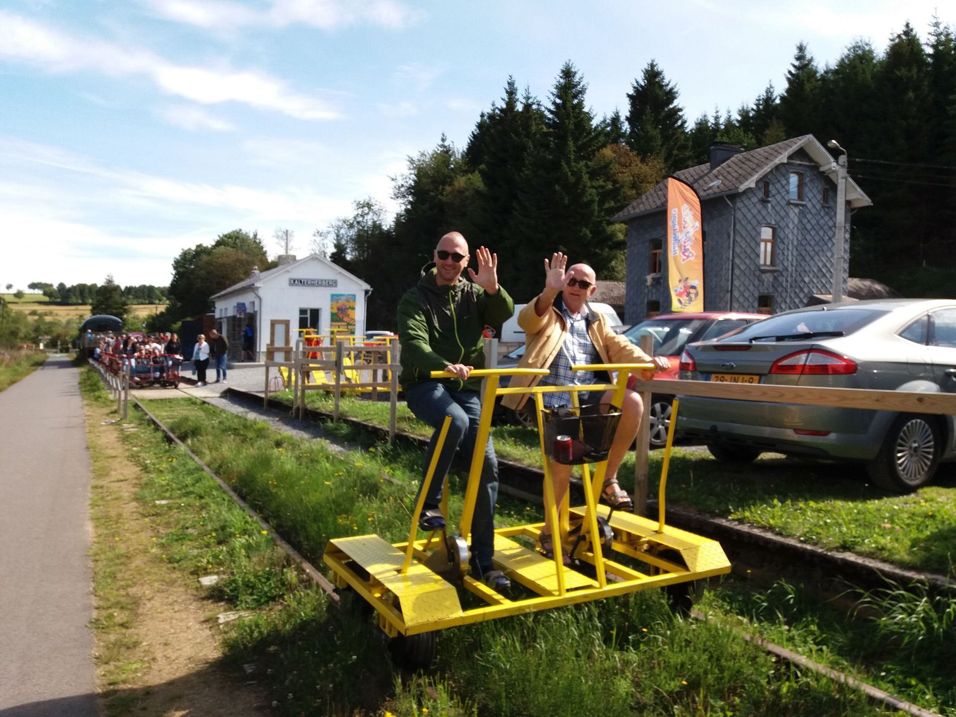 Sourbrodt deux heures en railbike v lo rail pour admirer la