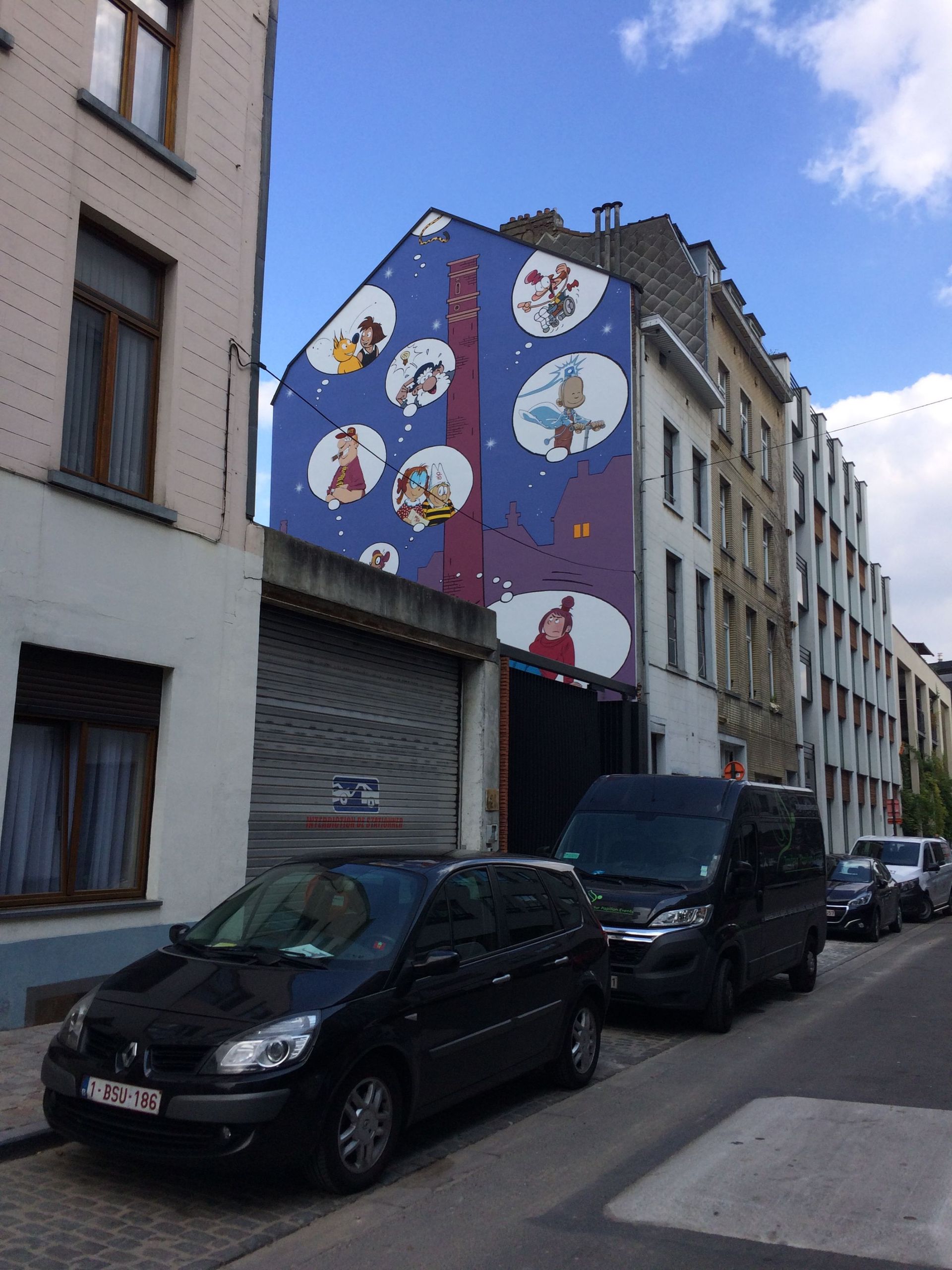 C'est la nouvelle fresque du parcours bd de Bruxelles ville