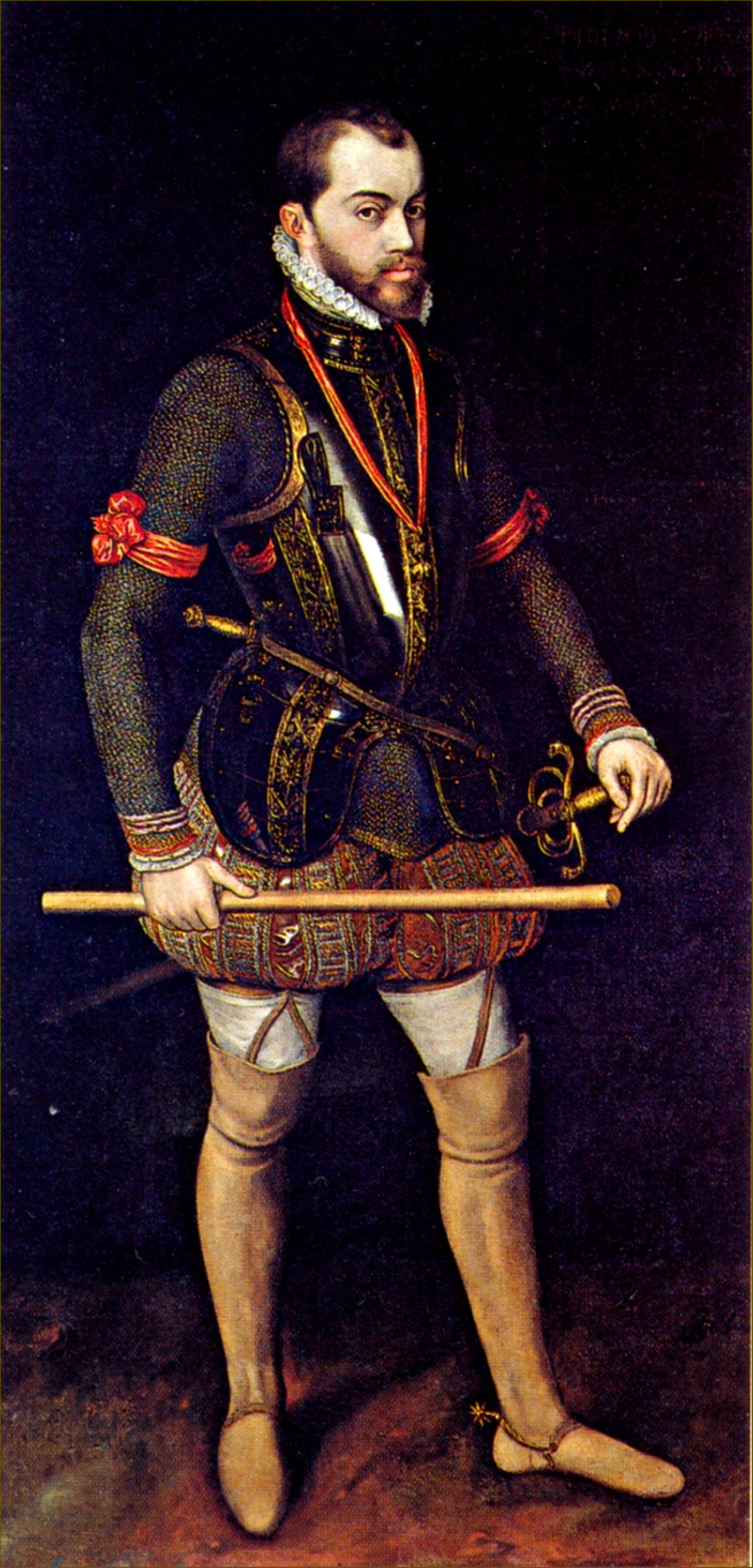 Philippe II d’Espagne, par Antonio Moro, Palais de l’Escurial.