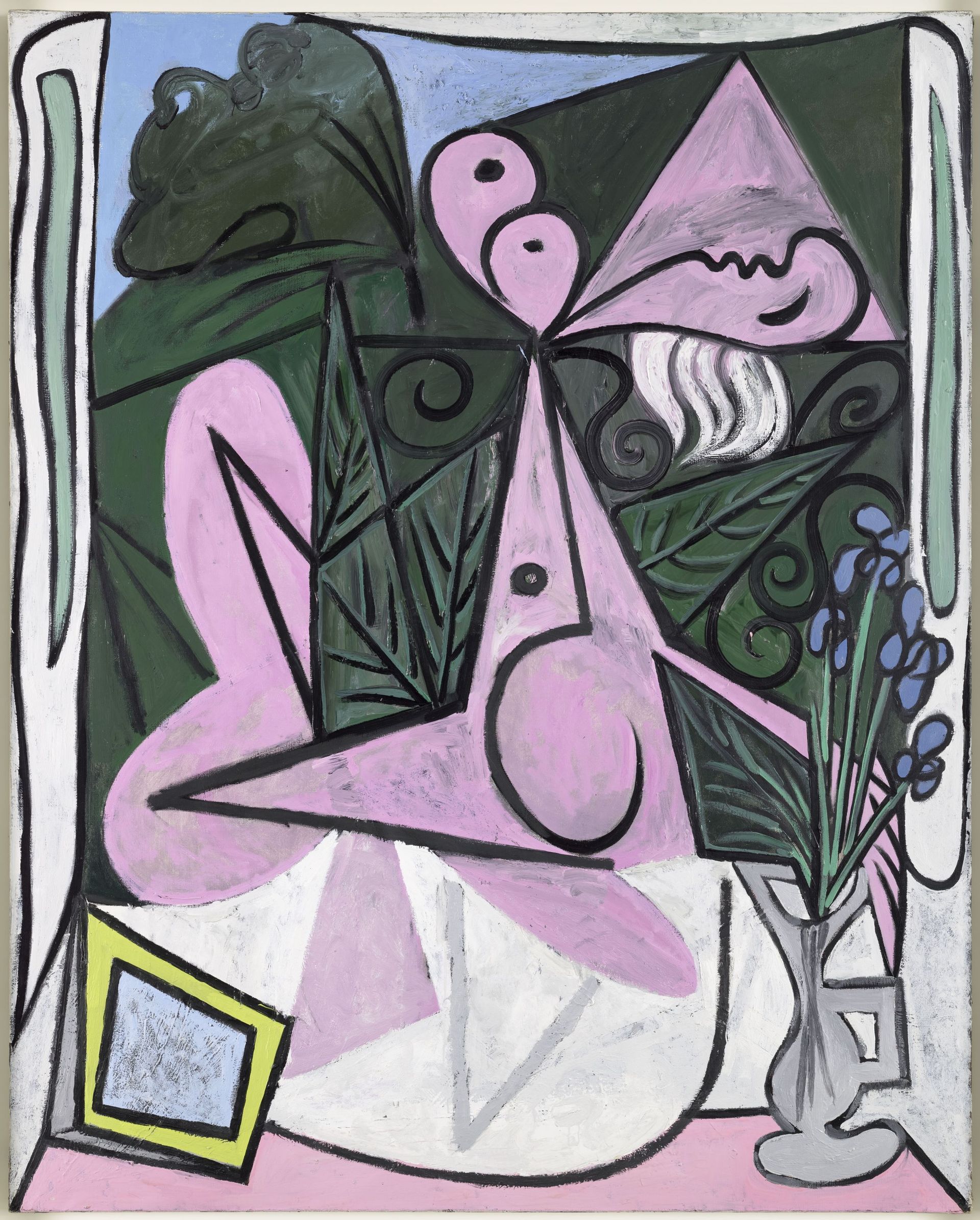 Pablo Picasso, Nu au bouquet d’iris et au miroir (Boisgeloup, 22 mai 1934)