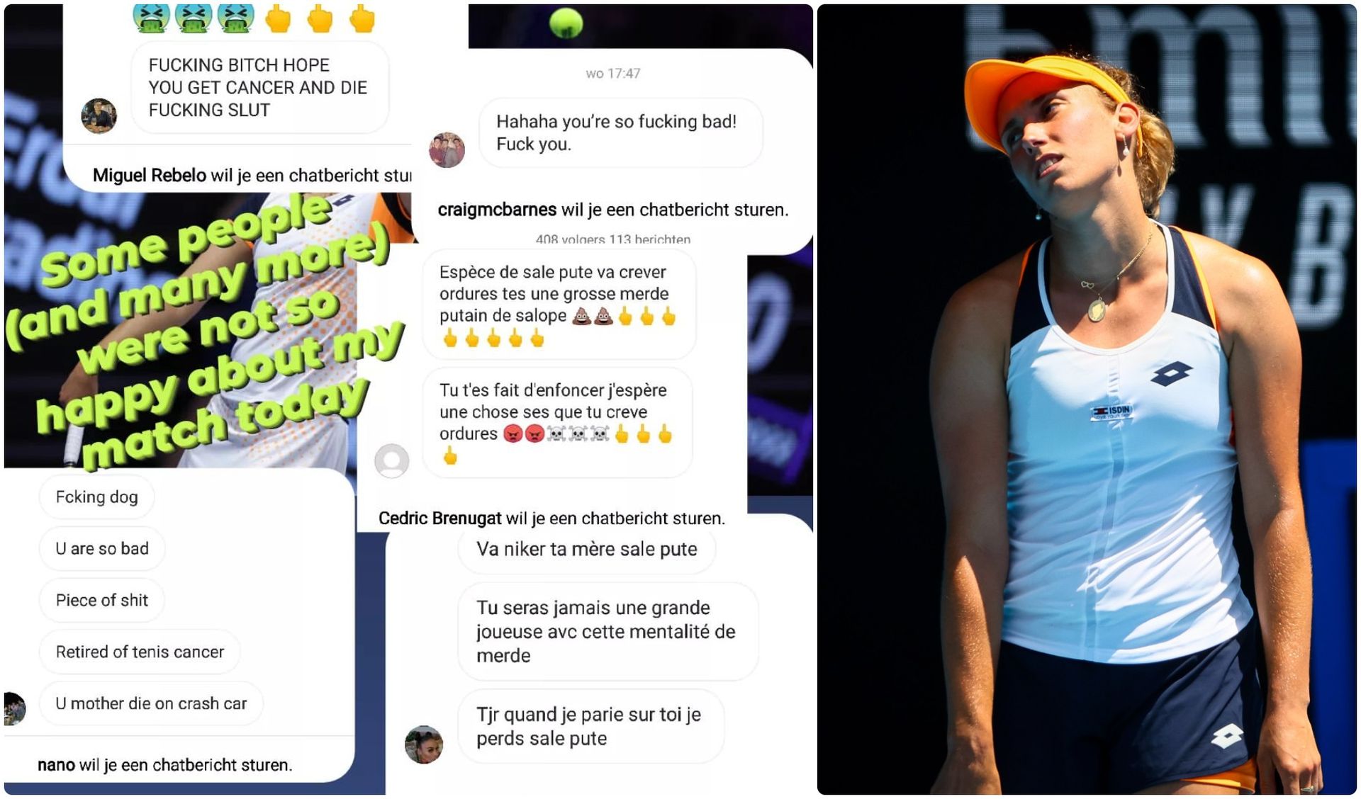 Elise Mertens insultée violemment après sa défaite, le fléau des paris  sportifs sévit plus que jamais en tennis - RTBF Actus