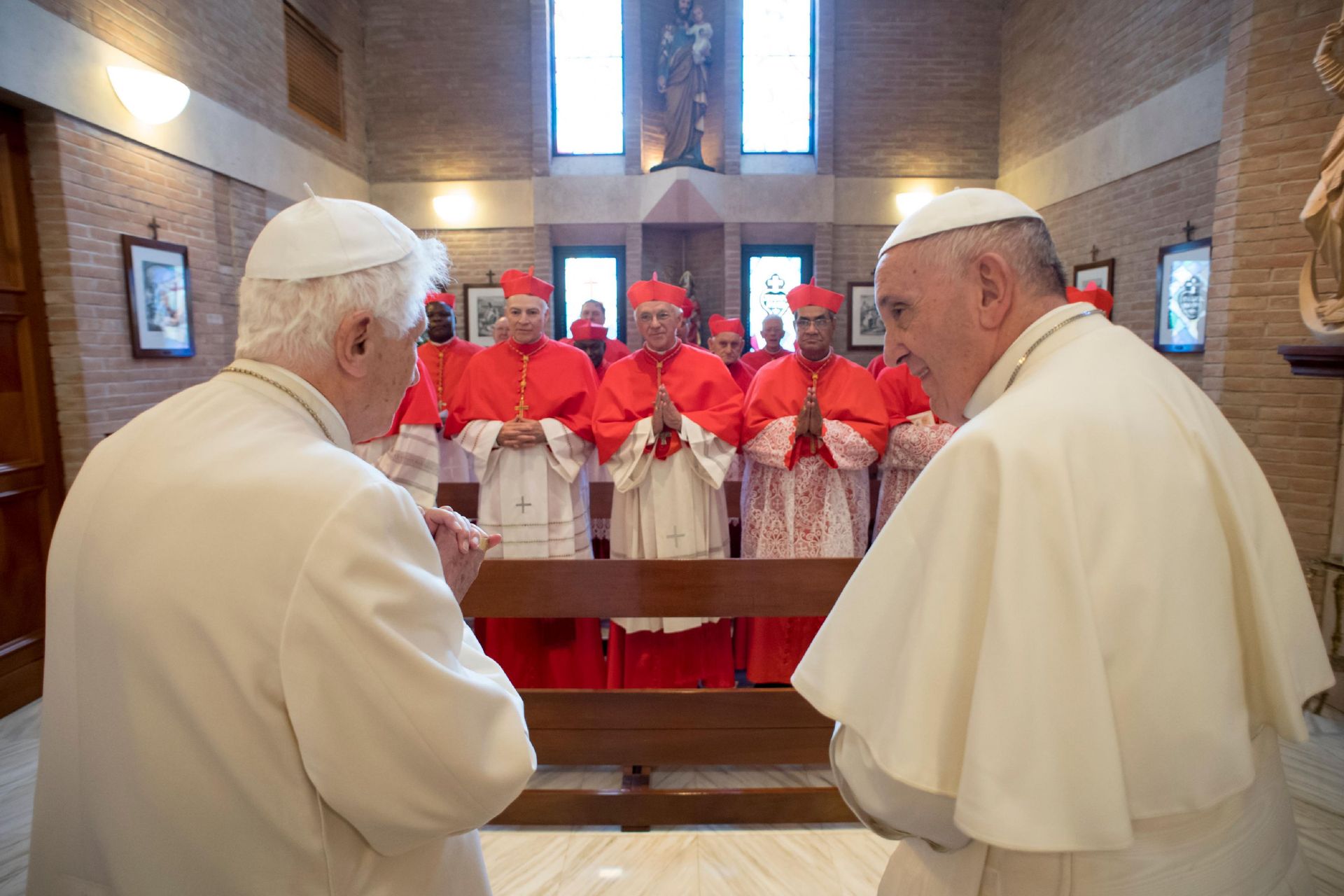Deux papes sur une même photo, le 19 novembre 2016