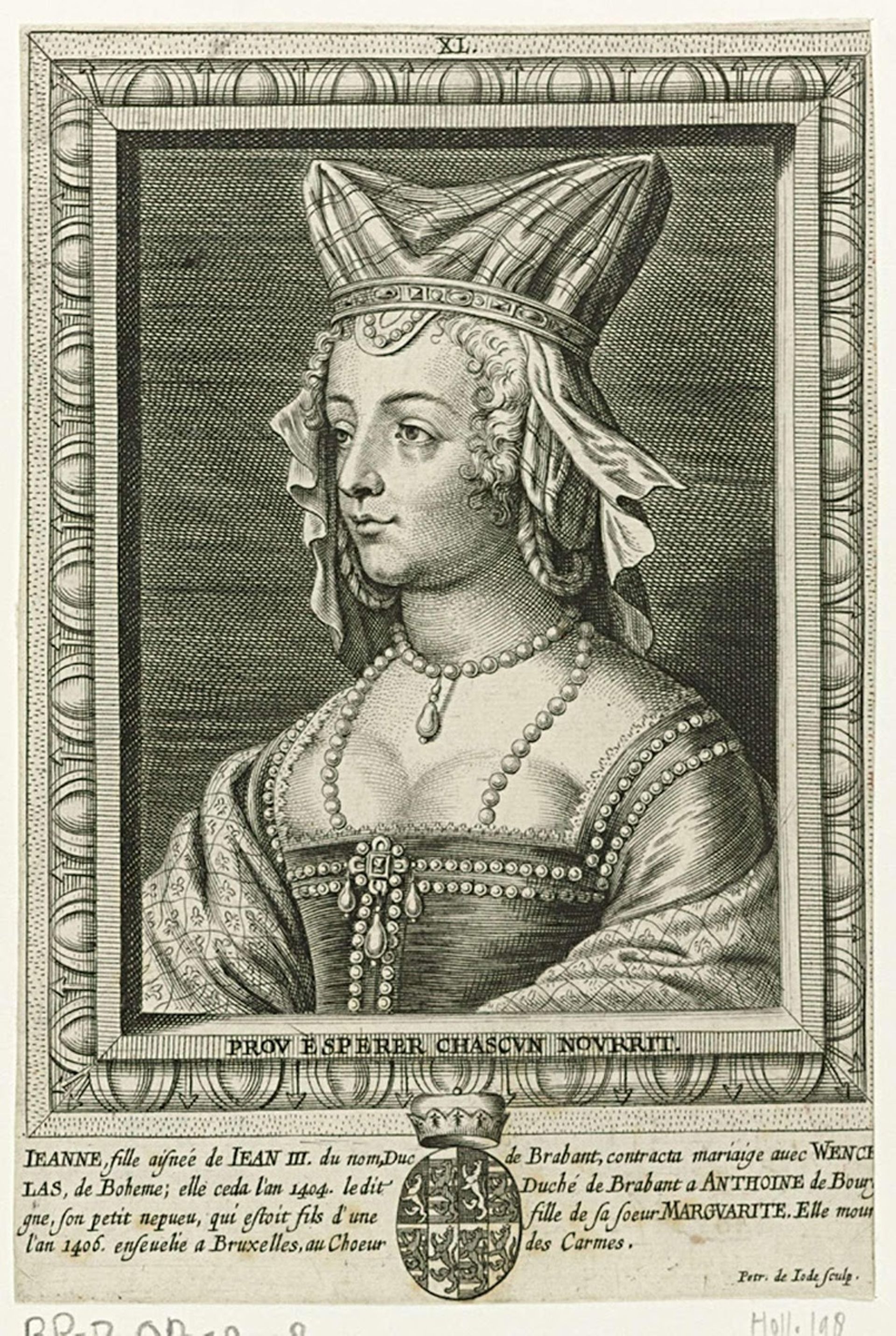 Portrait de Jeanne de Brabant. Rijksmuseum, Amsterdam.
