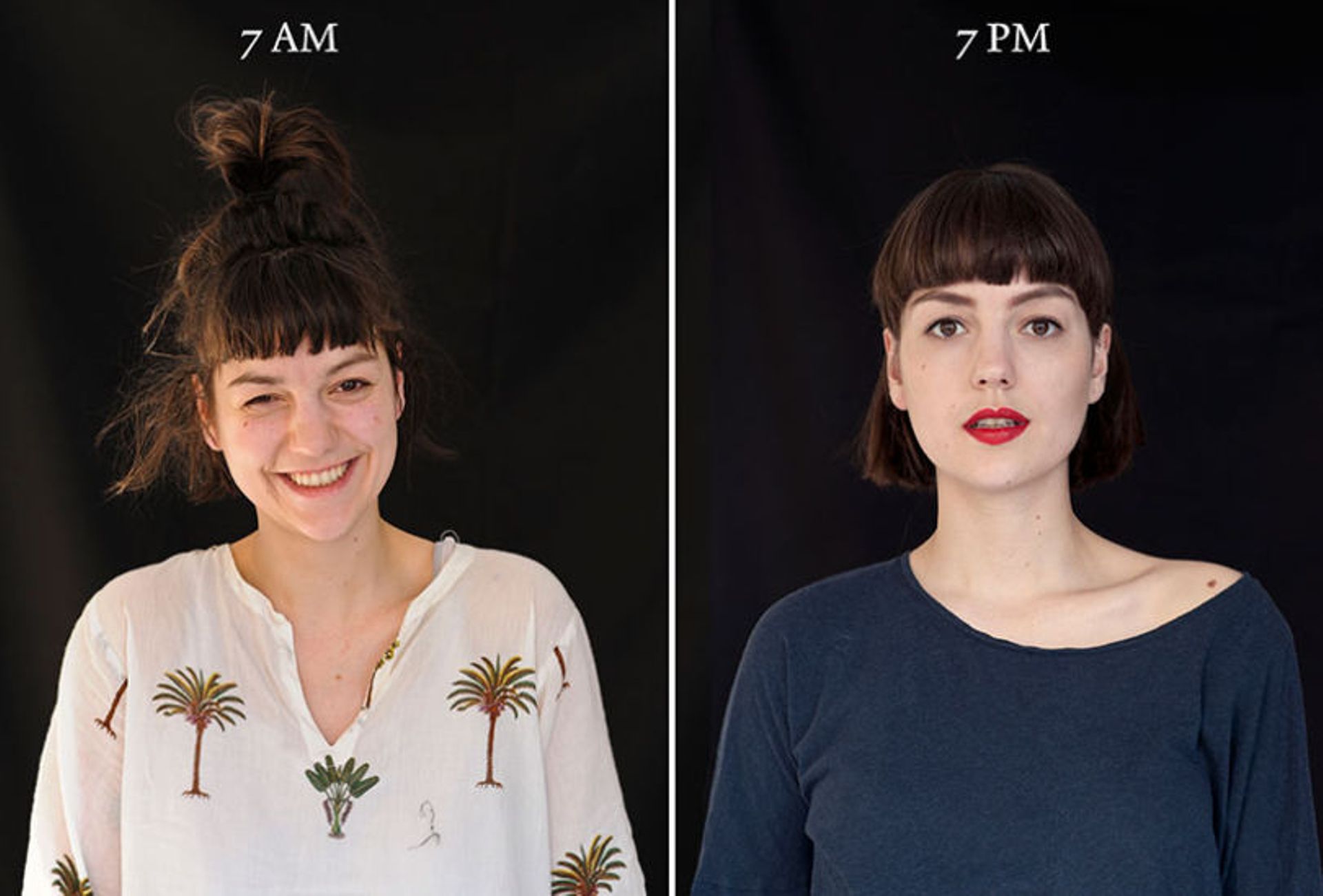 Entre 7h du matin et 19h, voici comment évolue votre visage et votre image
