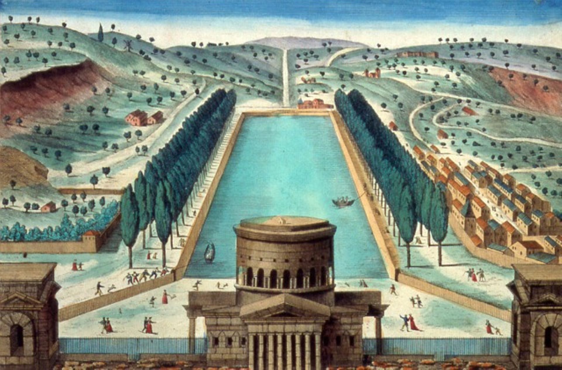 Bassin de la Villette, créé sous l’Empire à Paris.