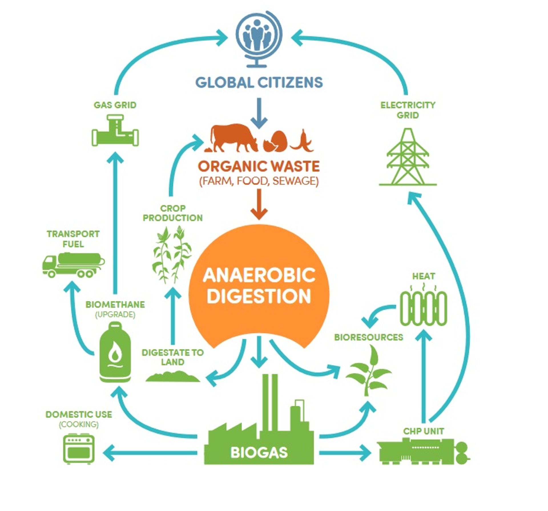 Le cycle du biogaz