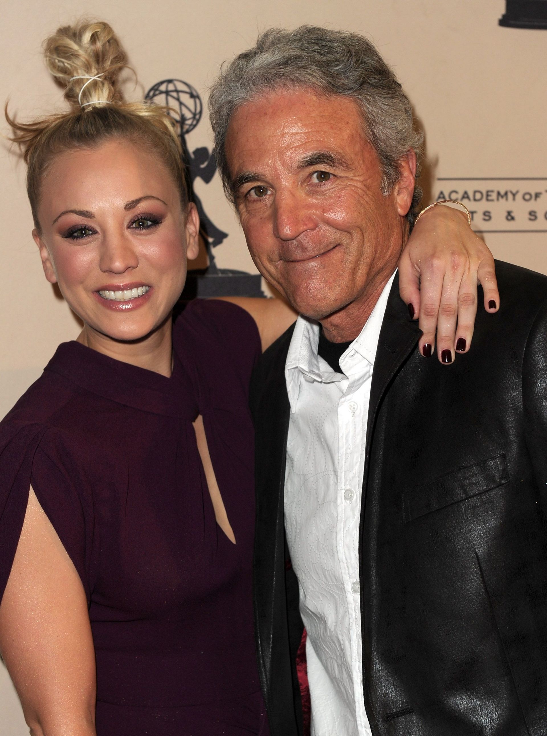 Kaley Cuoco and her father Gary 