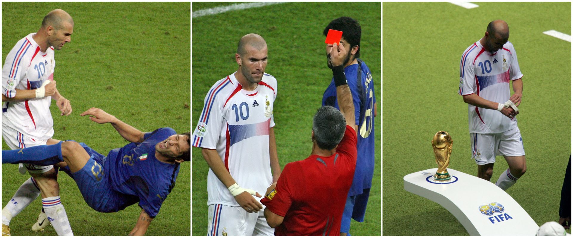 107e minute : exclusion et fin de carrière avec les Bleus pour Zidane