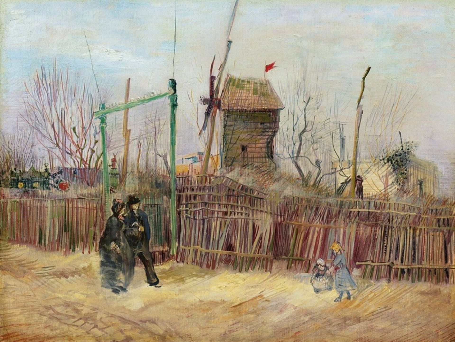 Scène de rue à Montmartre V. Van Gogh