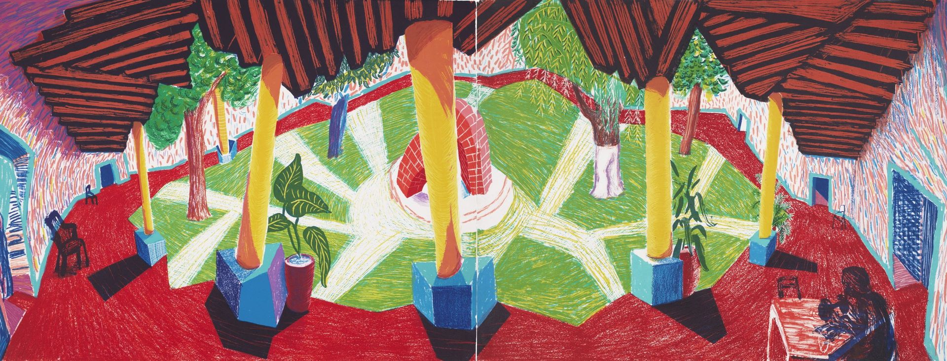David Hockney, Hotel Acatlan: Two Weeks Later, 1985
