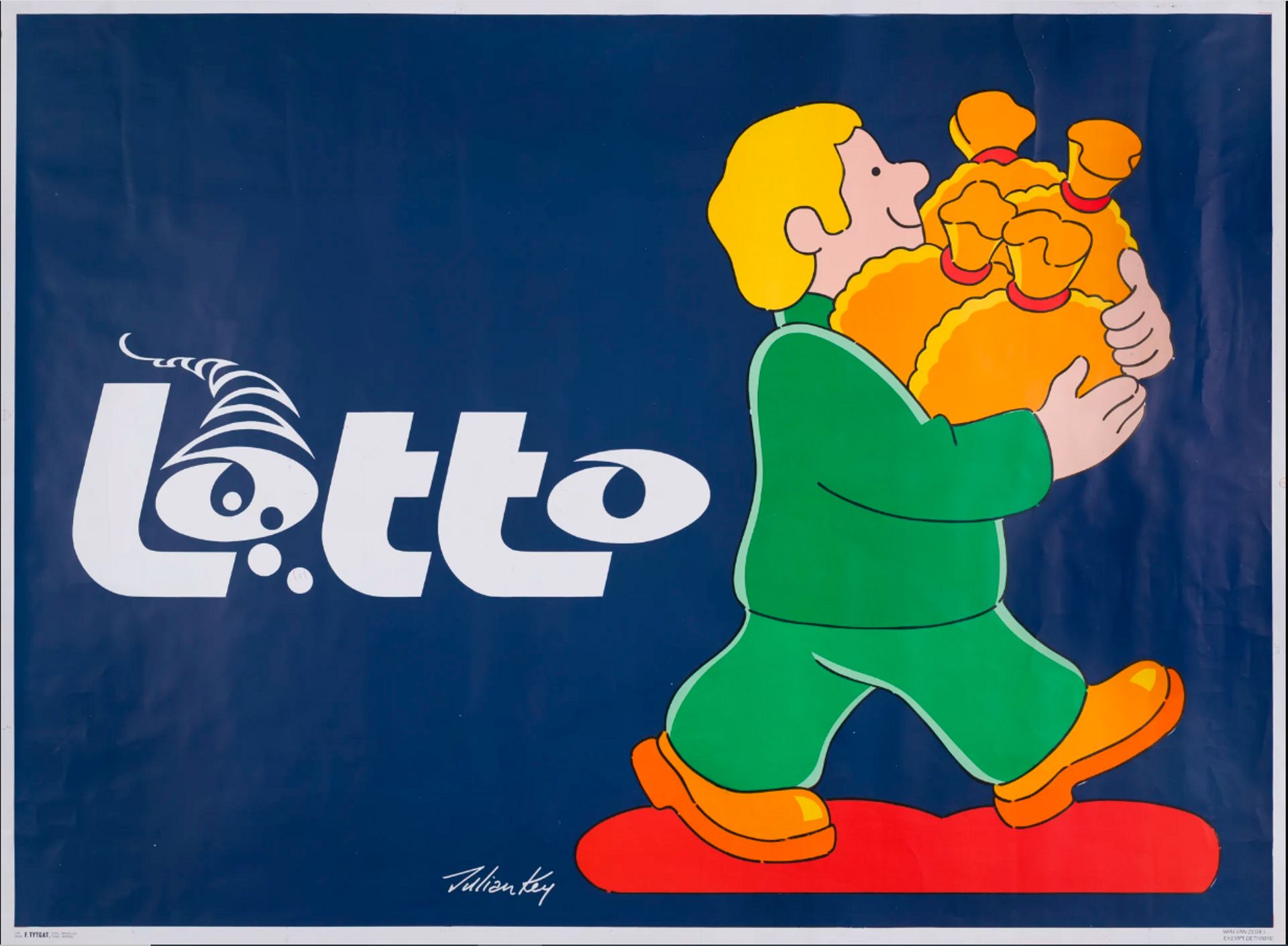 4 février 1978 : affiche du premier tirage du Lotto. 