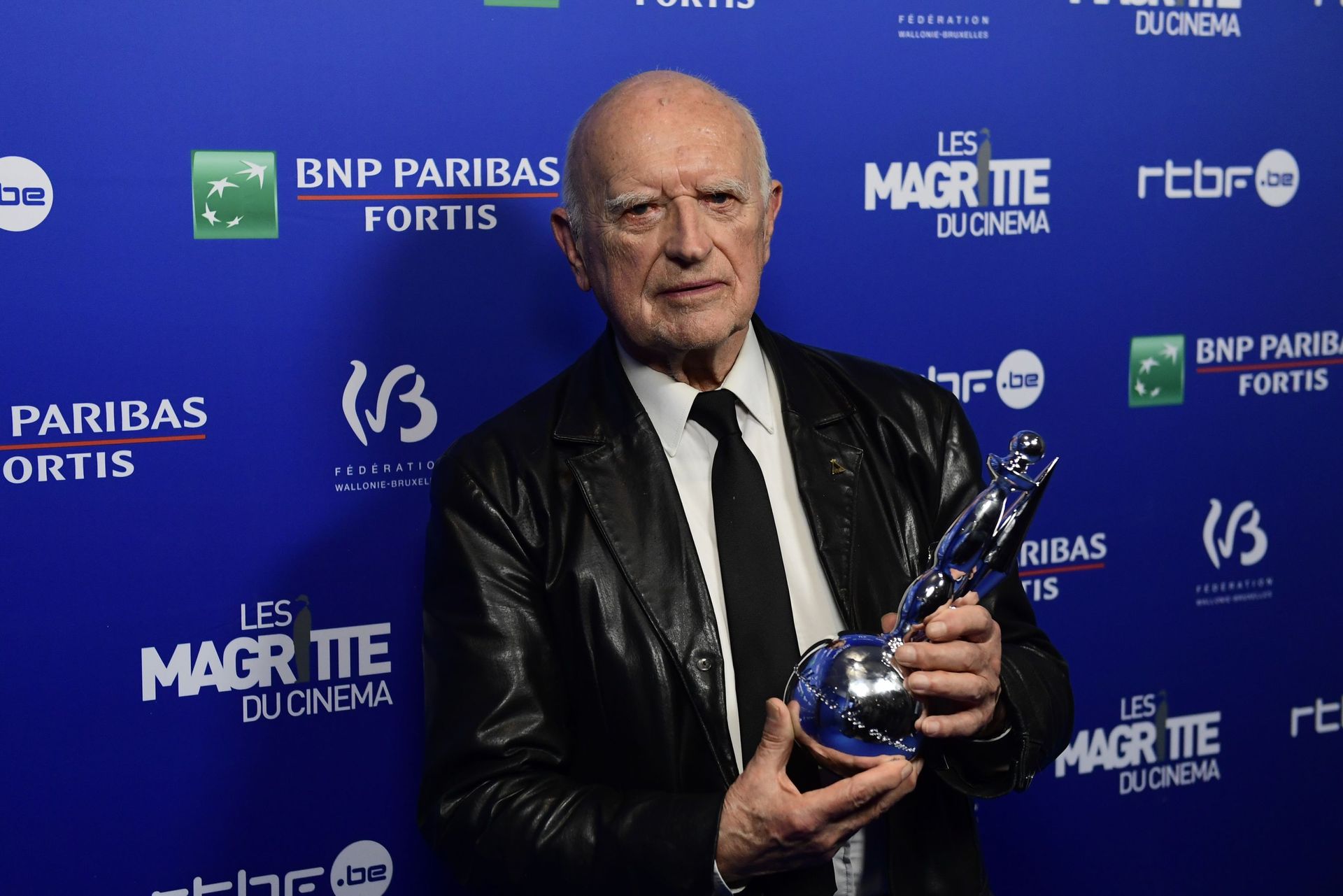 Raoul Servais et son Magritte d’honneur, en 2019