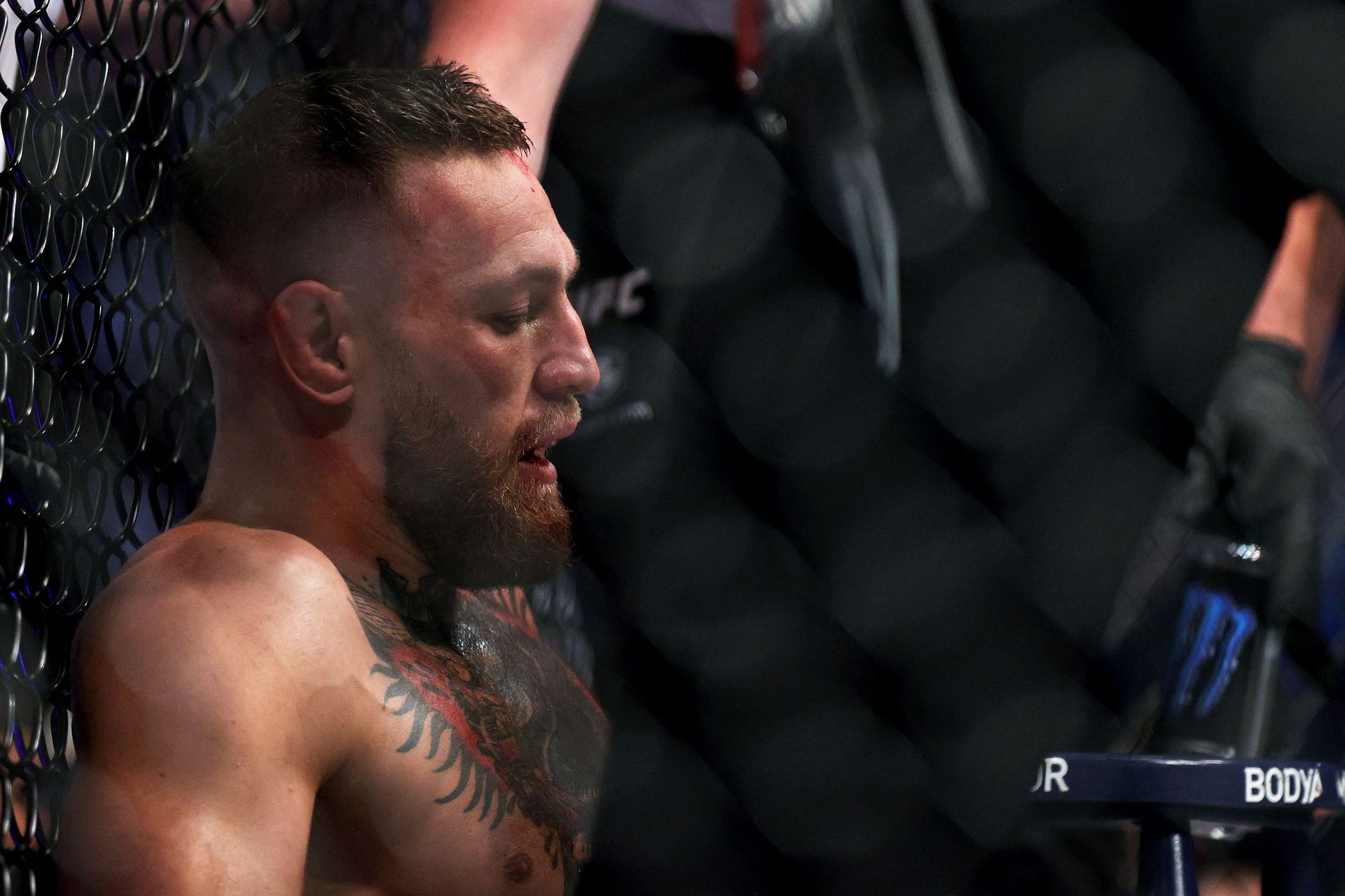 Fracture de la cheville pour Conor McGregor qui abandonne Dustin