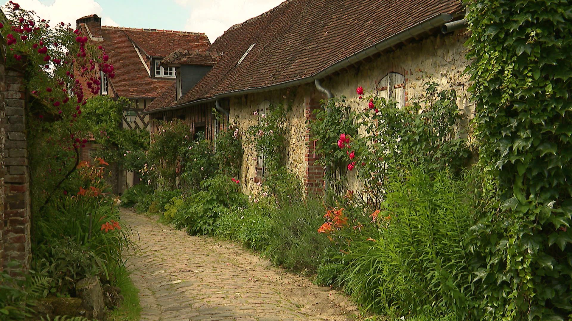 Le village de Gerberoy en France