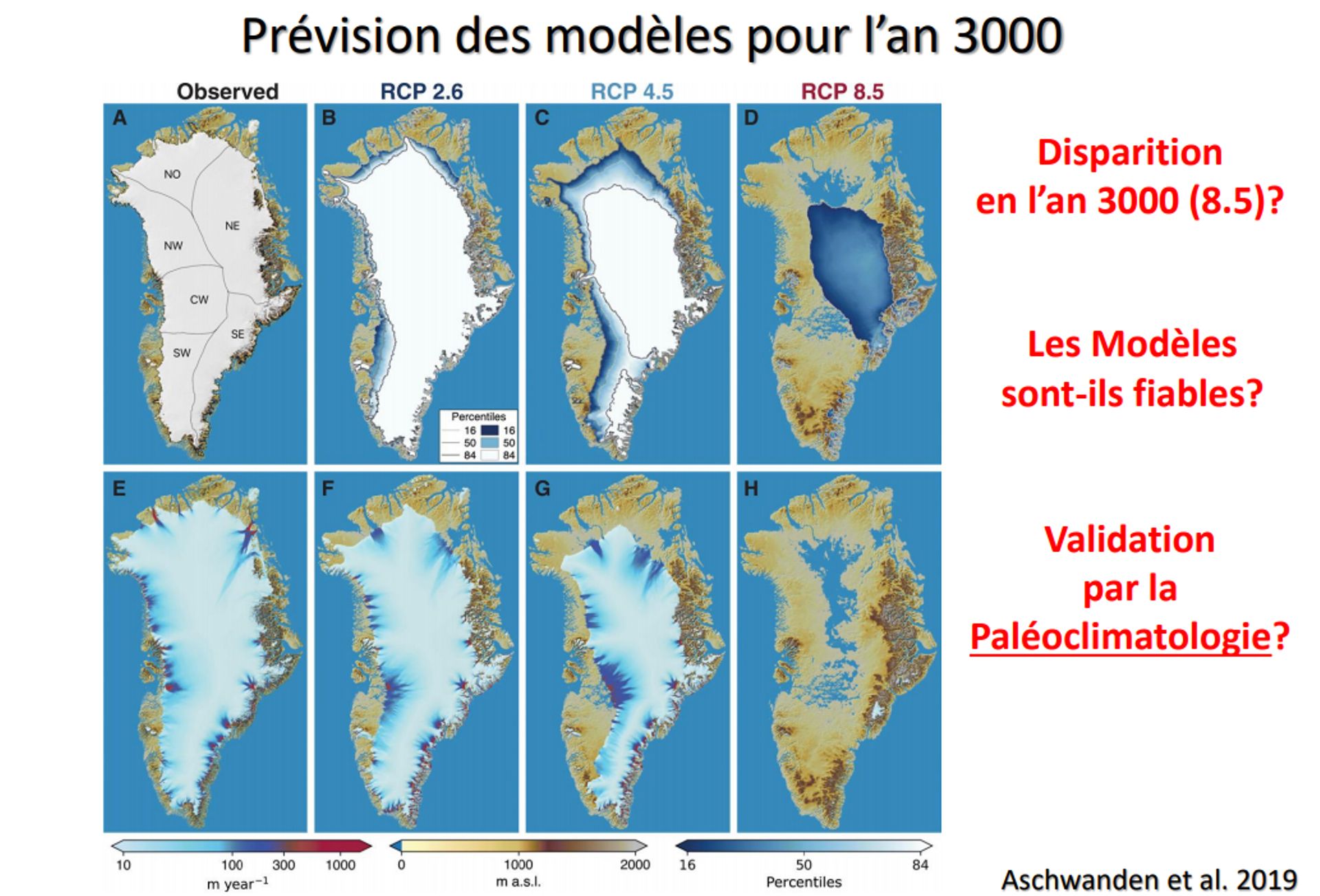 Prévision pour la calotte glaciaire groenlandaise