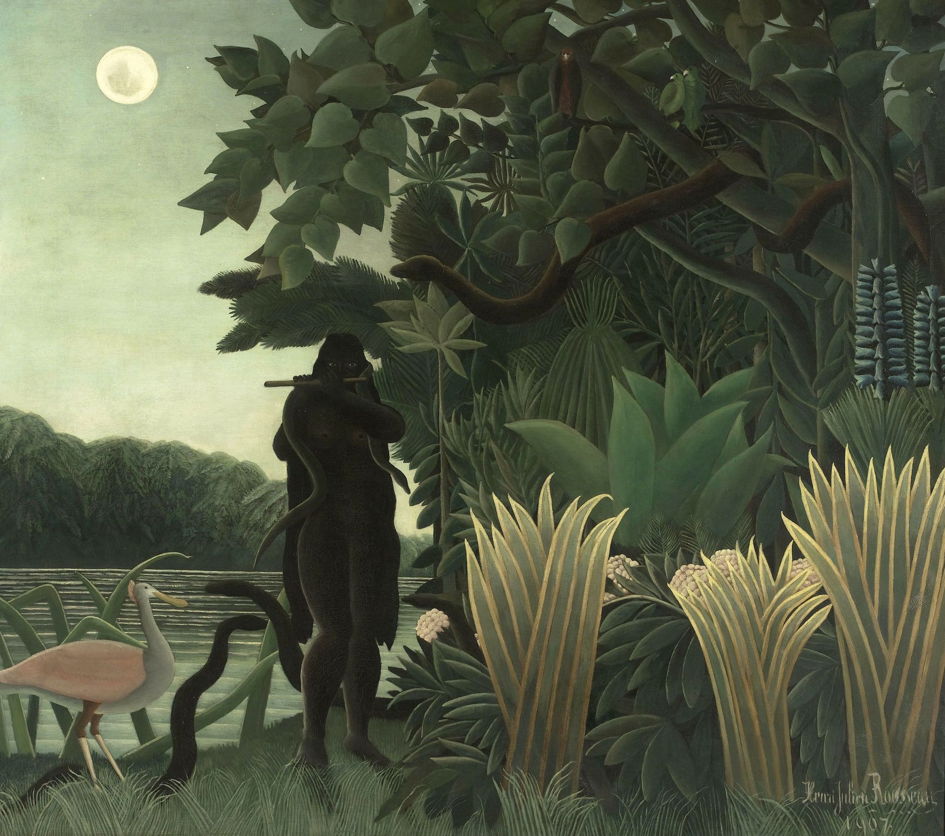 Henri Rousseau, "La Charmeuse de serpents", (1907) Musée d'Orsay