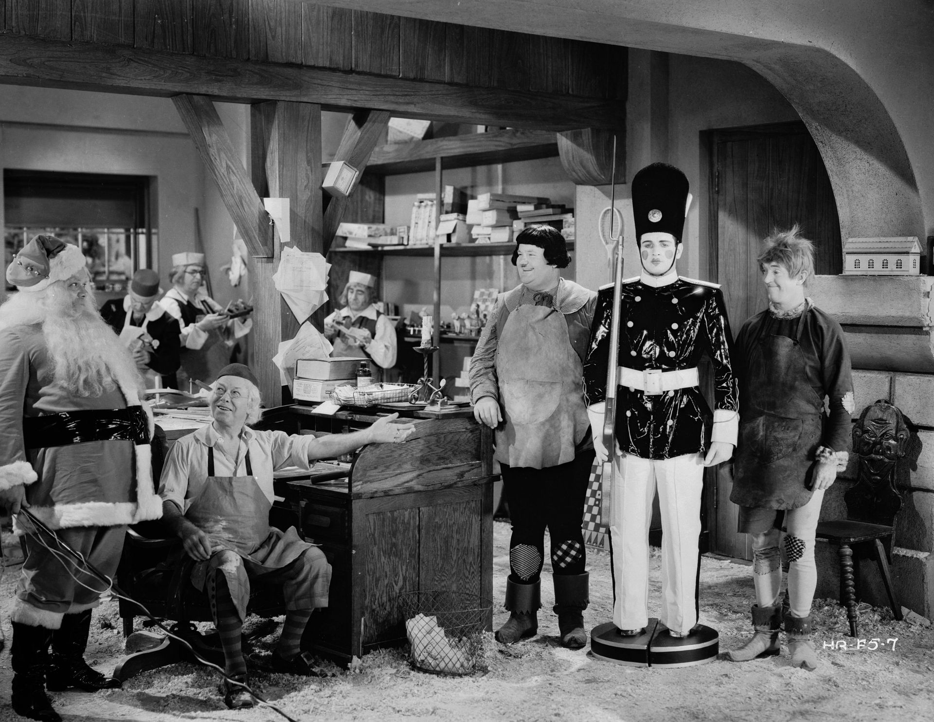 Une scène du film « Babes in Toyland », de 1934, avec Laurel et Hardy. GettyImage