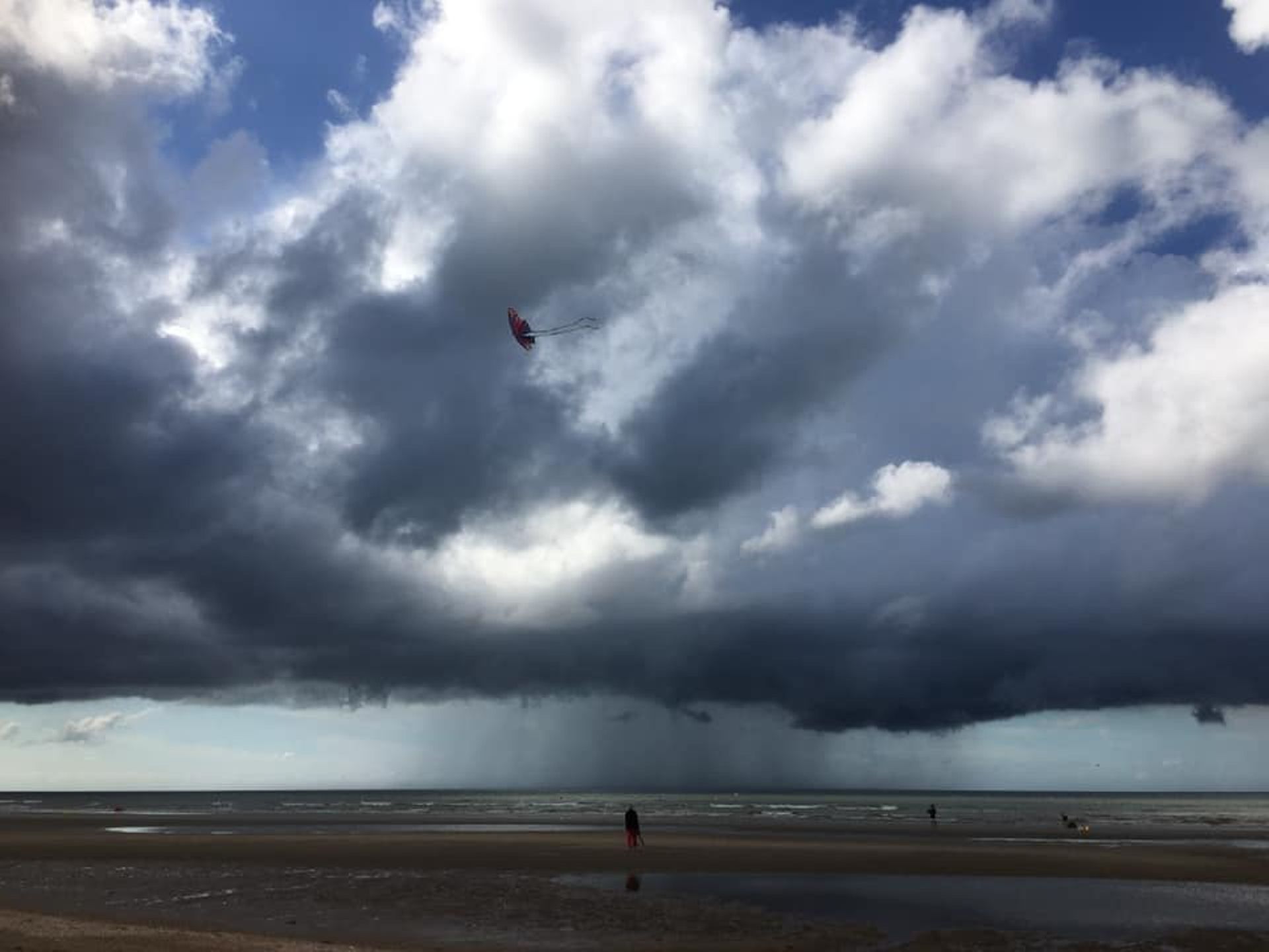 Entre deux orages... plaisir du cerf-volant...
Saint-Idesbald, 7août 2021, 17h