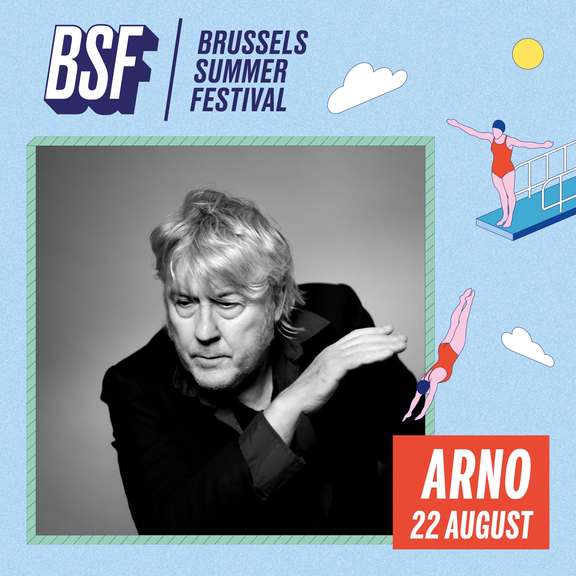 Arno présent au Brussels Summer Festival le 22 août prochain