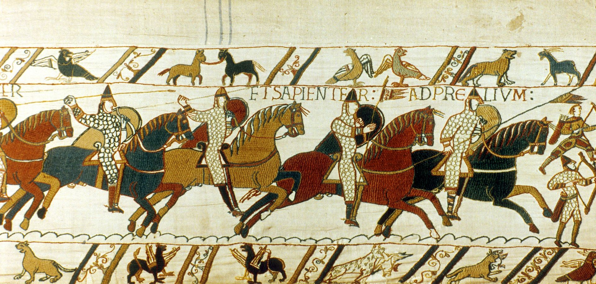 La cavalerie normande écrase les Anglais à la bataille de Hastings, le 14 octobre 1066. 