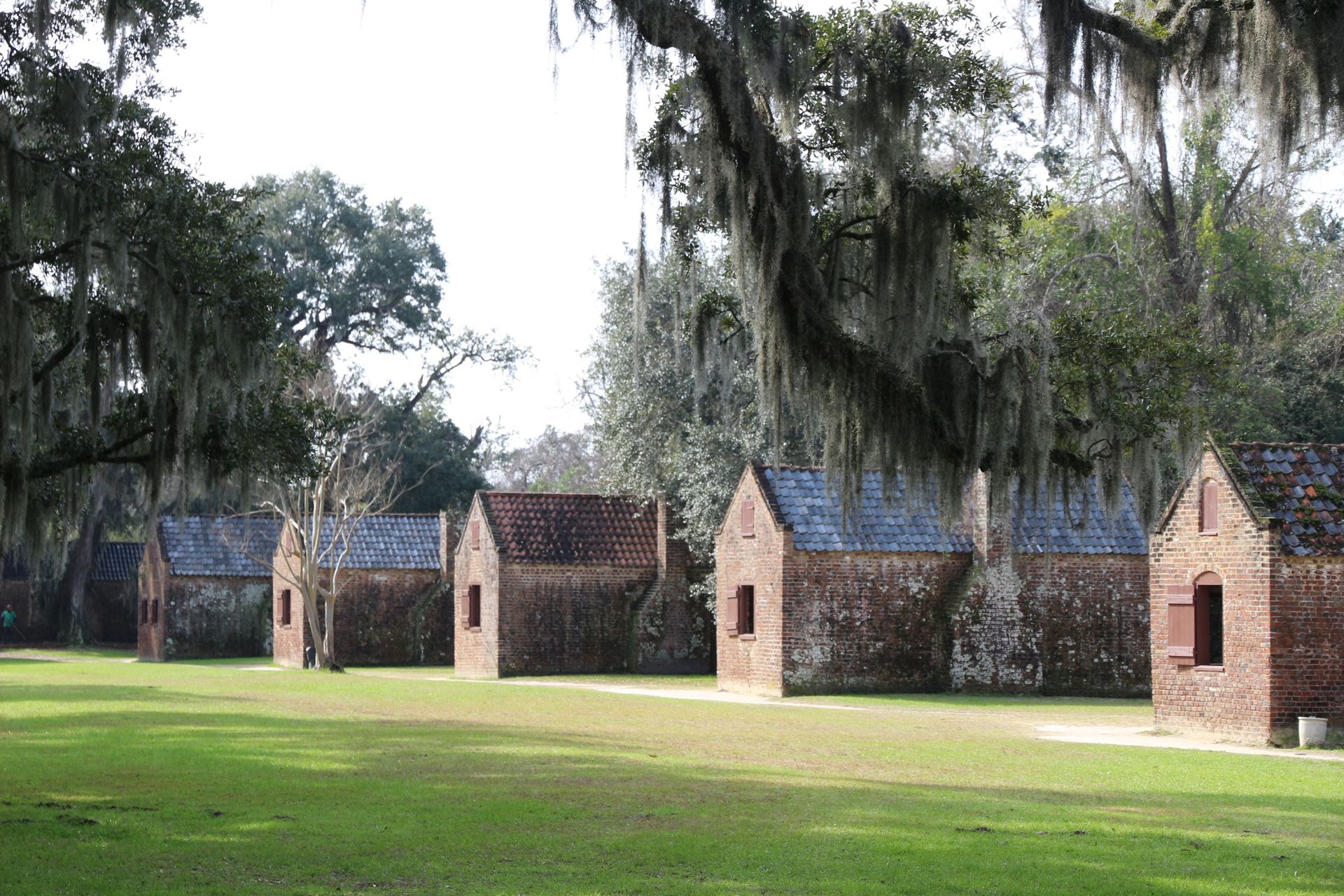 Au Boone Hall, on visite une ancienne plantation avec les maisons d'esclaves encore debout