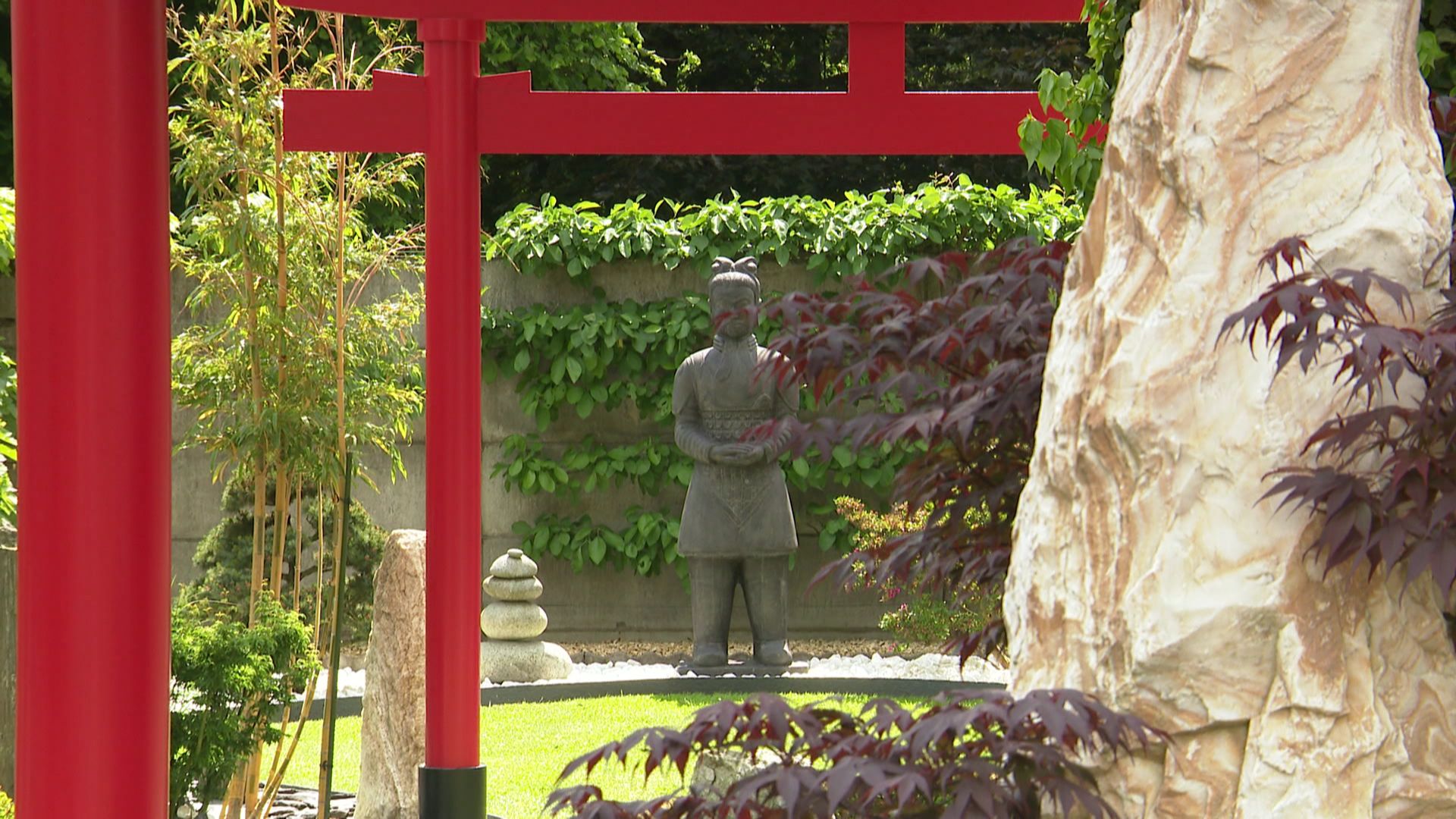 Le Japon dans un jardin à Mariembourg