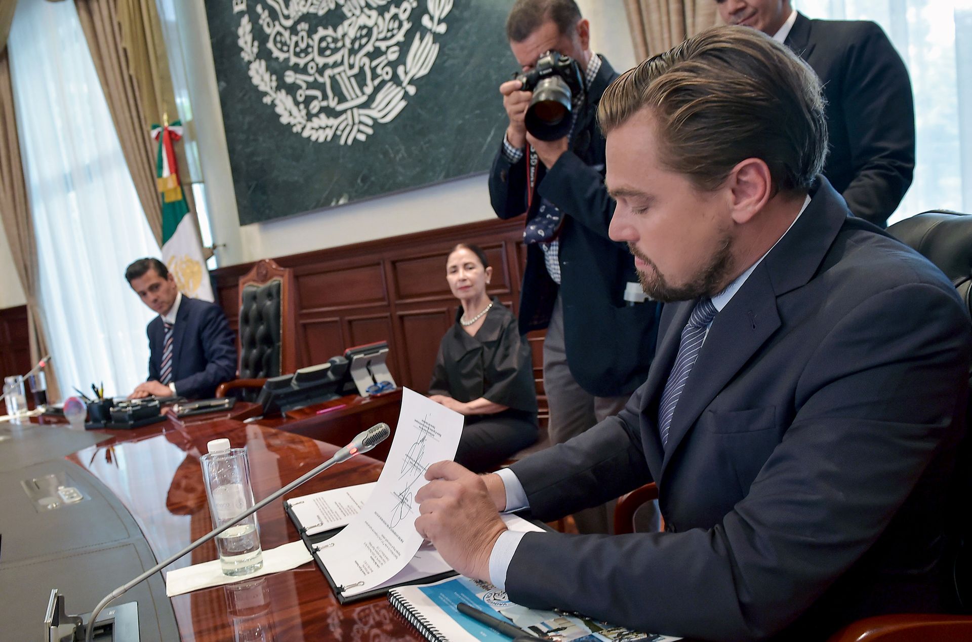Leonardo Di Caprio est au Mexique pour s'engager à sauver le marsouin du Pacifique 