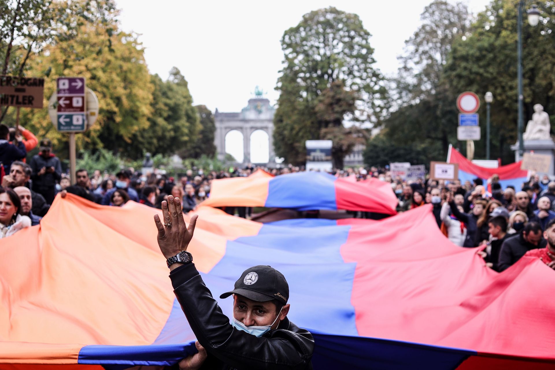 Des Arméniens ont manifesté à Bruxelles pour une dénonciation de l'agresseur par l'UE