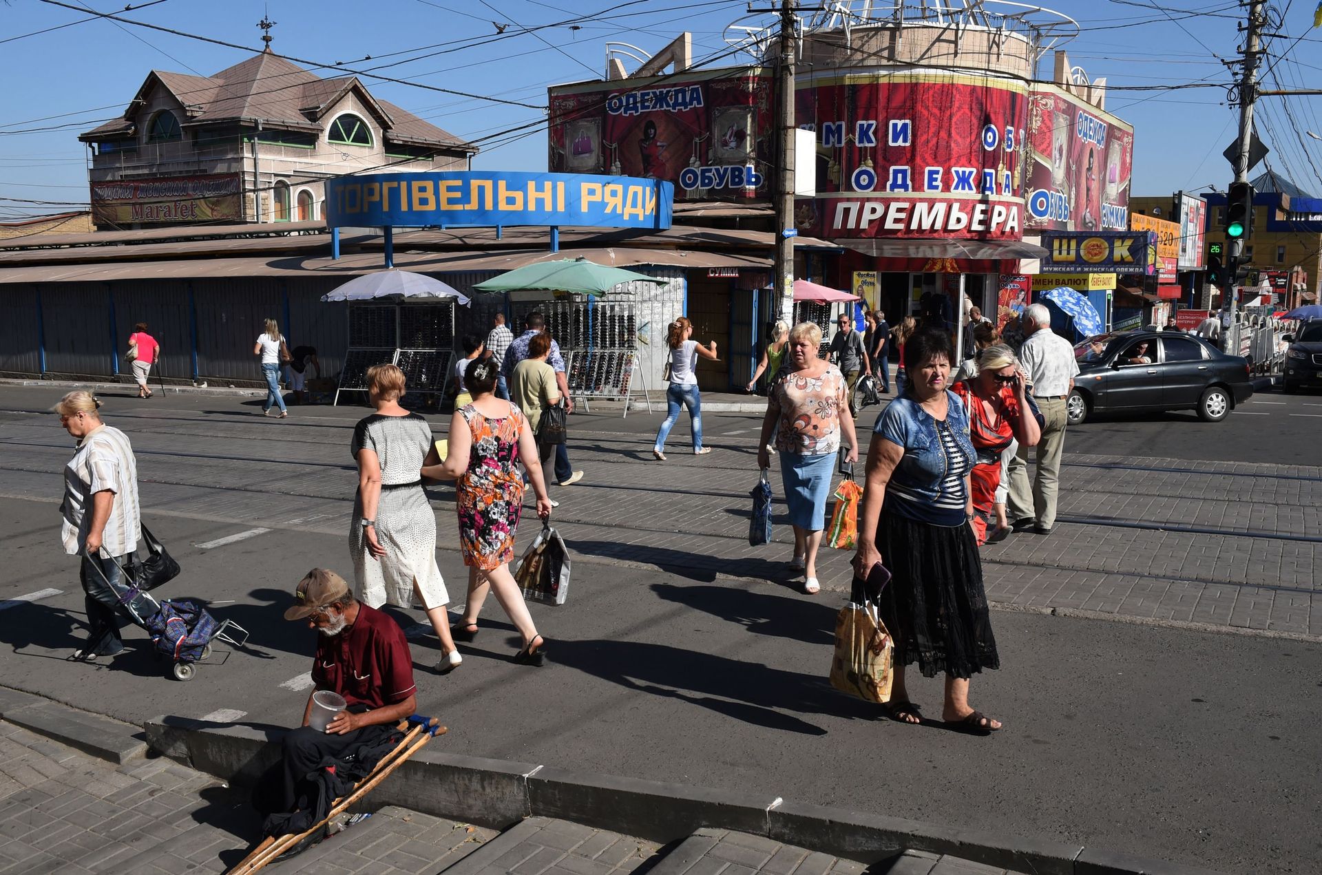 Vieille ville de Marioupol, 6 septembre 2014