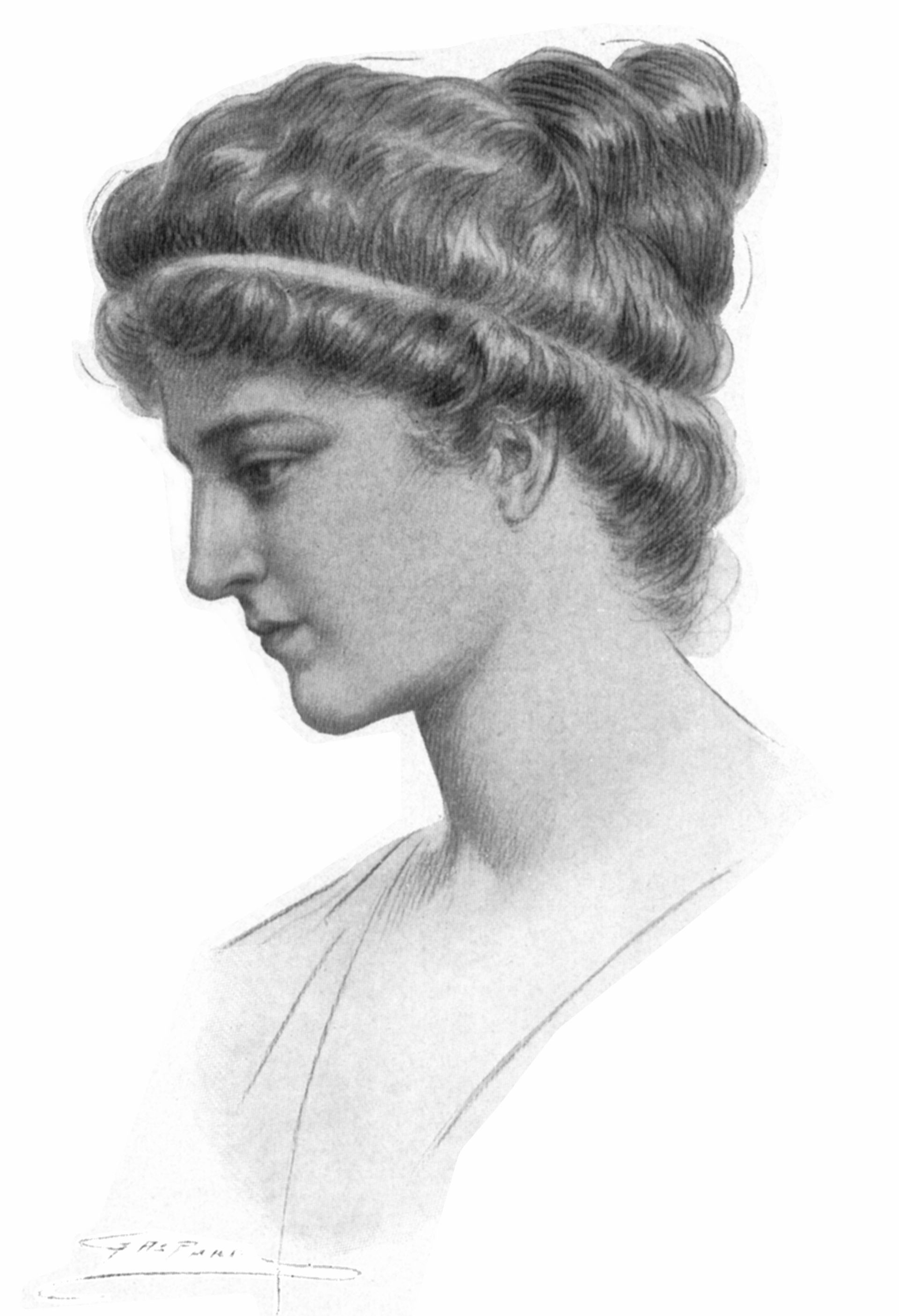 Portrait d'Hypatie d'Alexandrie, par Jules Maurice Gaspard (1908)