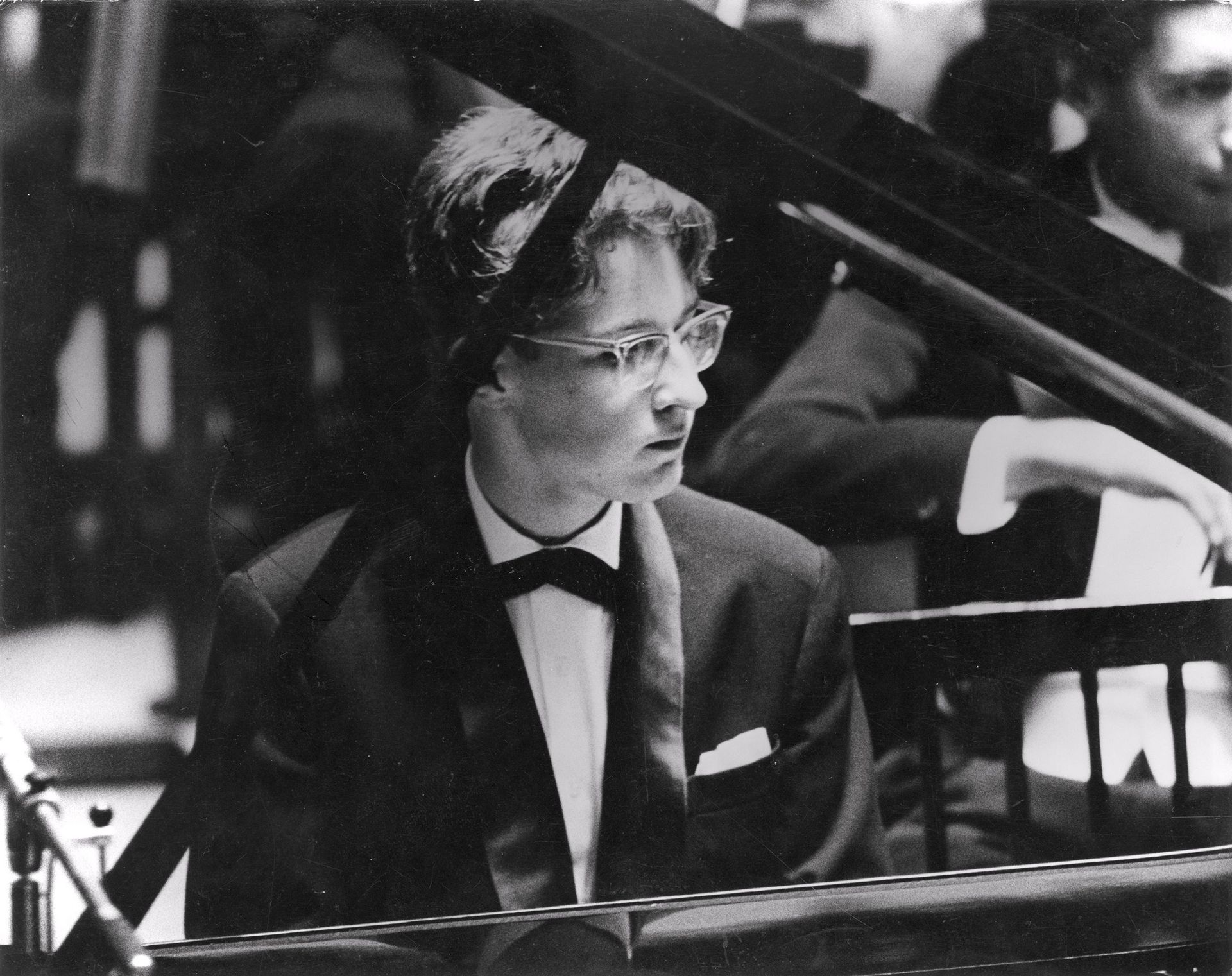 Jean-Claude Vanden Eynden lors du Concours Reine Elisabeth en 1964