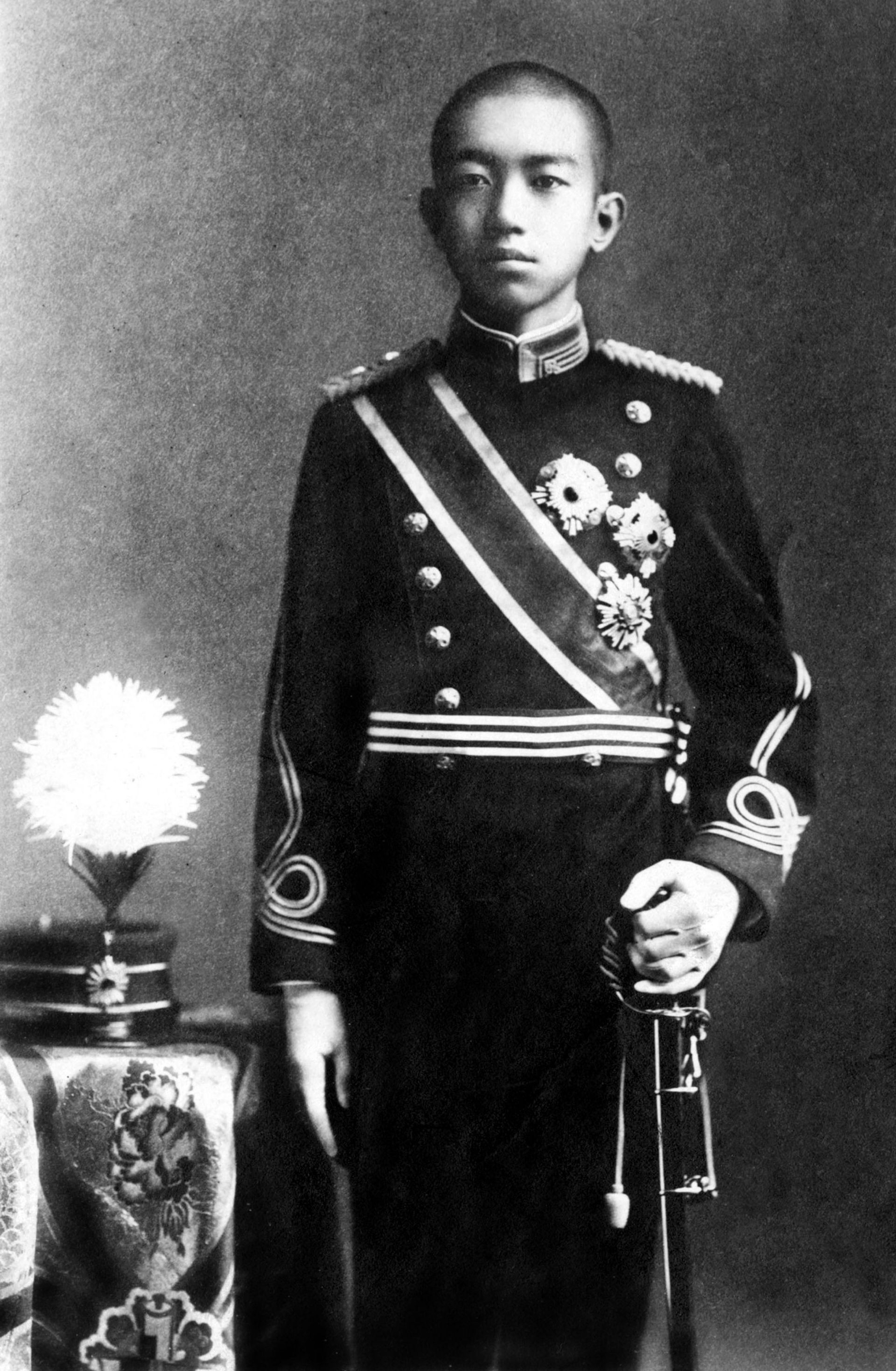 Le prince héritier Hirohito en 1915