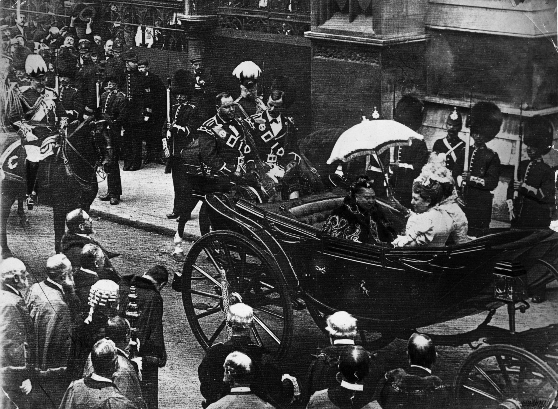 La reine Victoria lors de son Jubilé de Diamant, le 22 juin 1897.