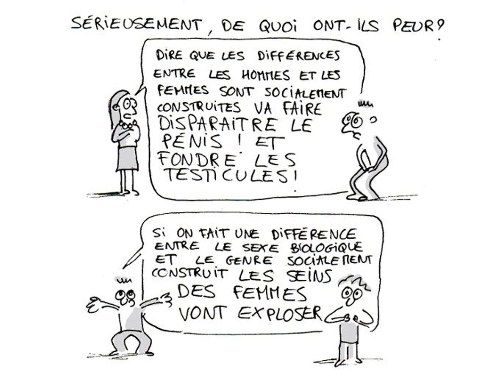 La théorie du genre: un dessin vaut mieux que des mots - RTBF Actus