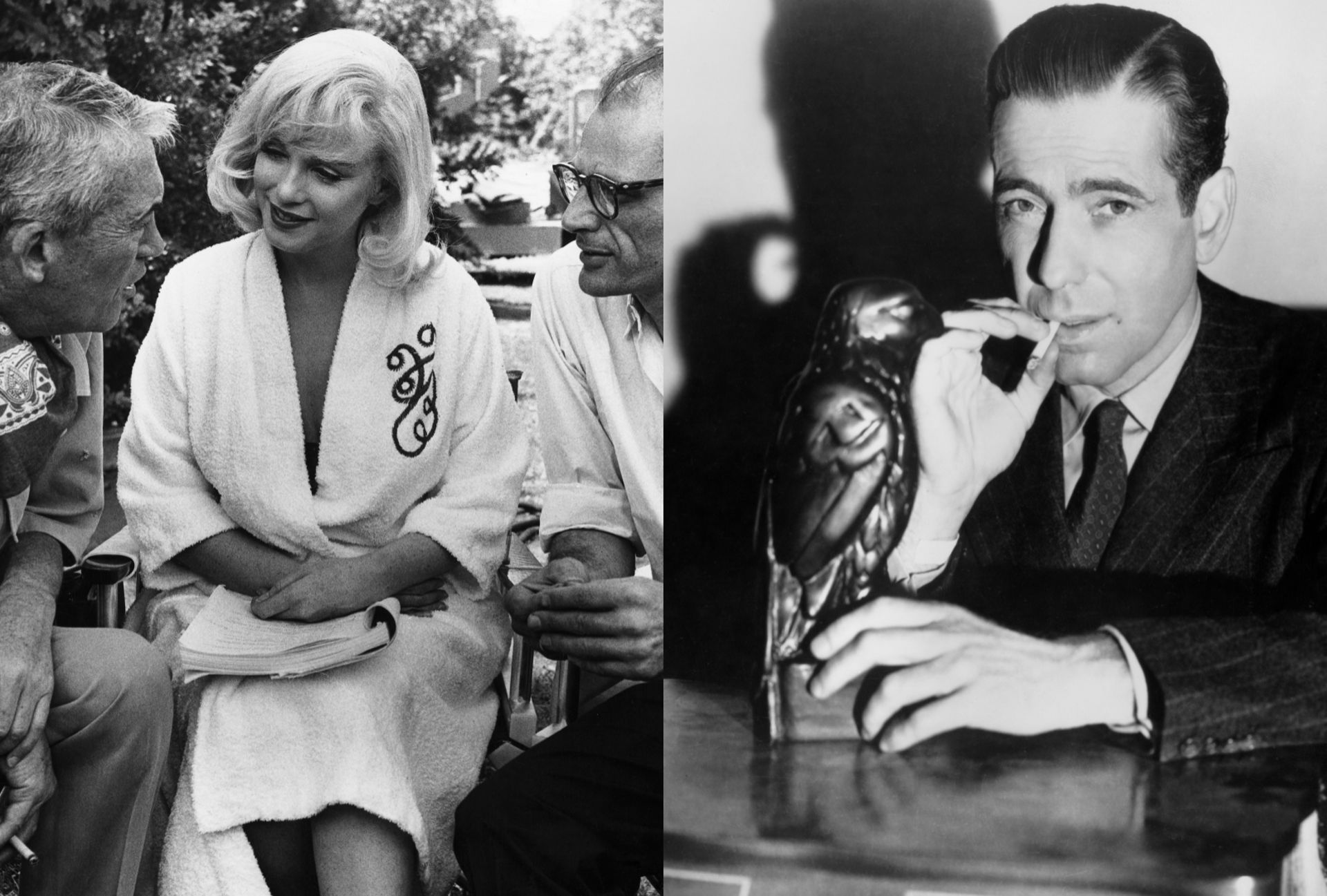 John Huston et Marylin Monroe
Humphrey Bogart